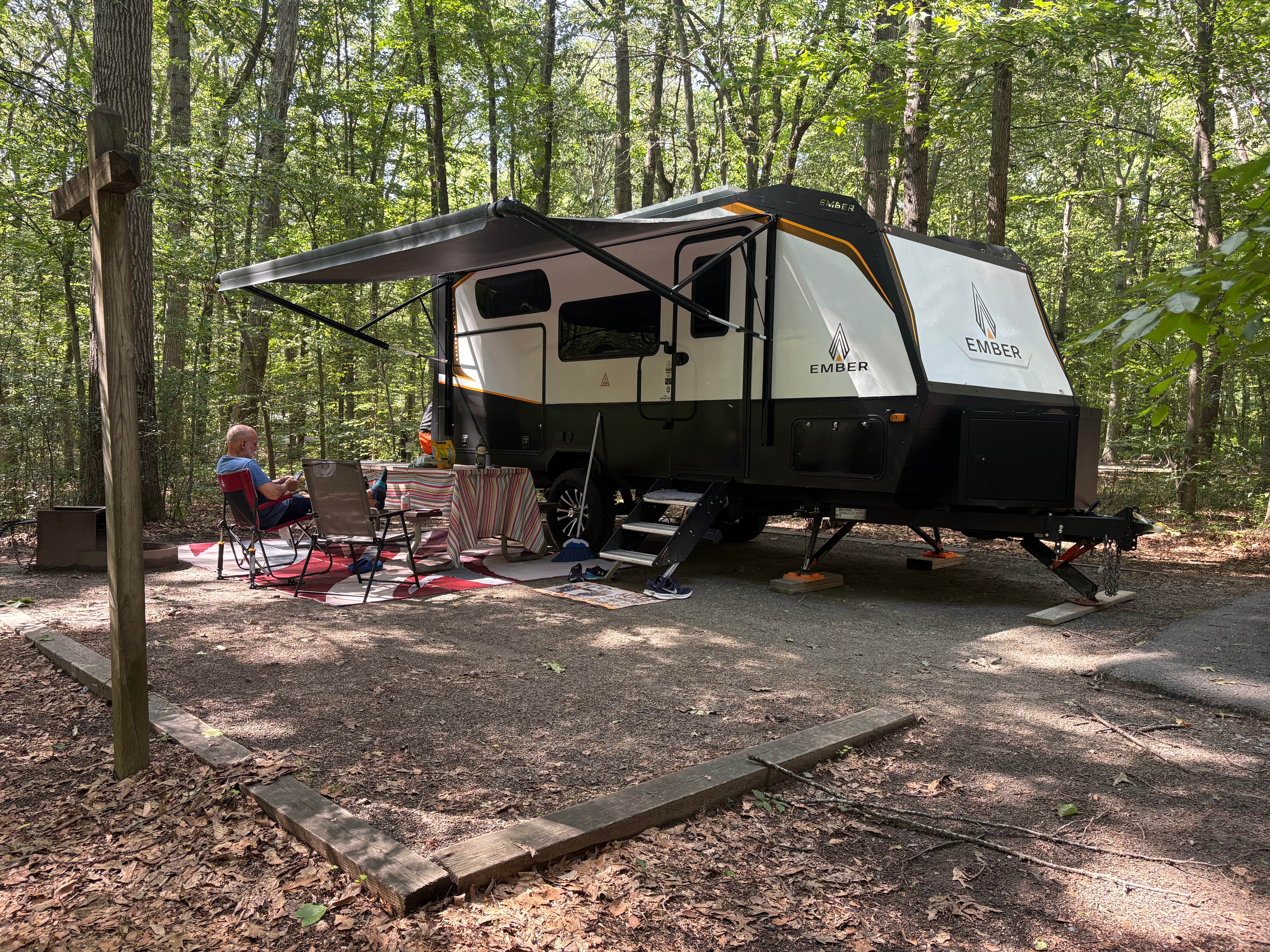 Adam and Suzanne B.'s photo of rv camping at Tuckahoe State Park Campground near Greensboro, MD