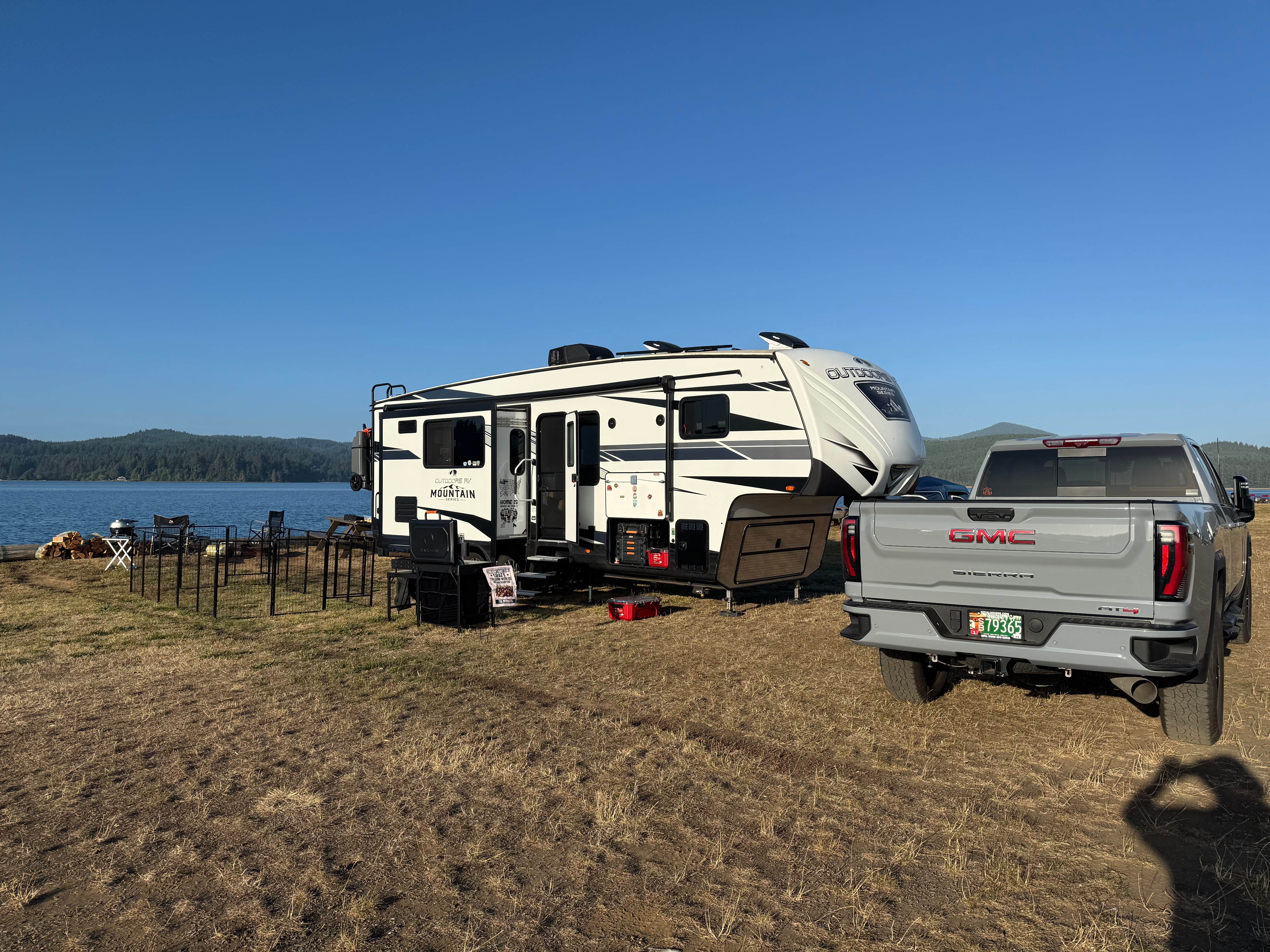 Corey W.'s photo of rv camping at McKinley's Marina & RV Park near Seal Rock, OR