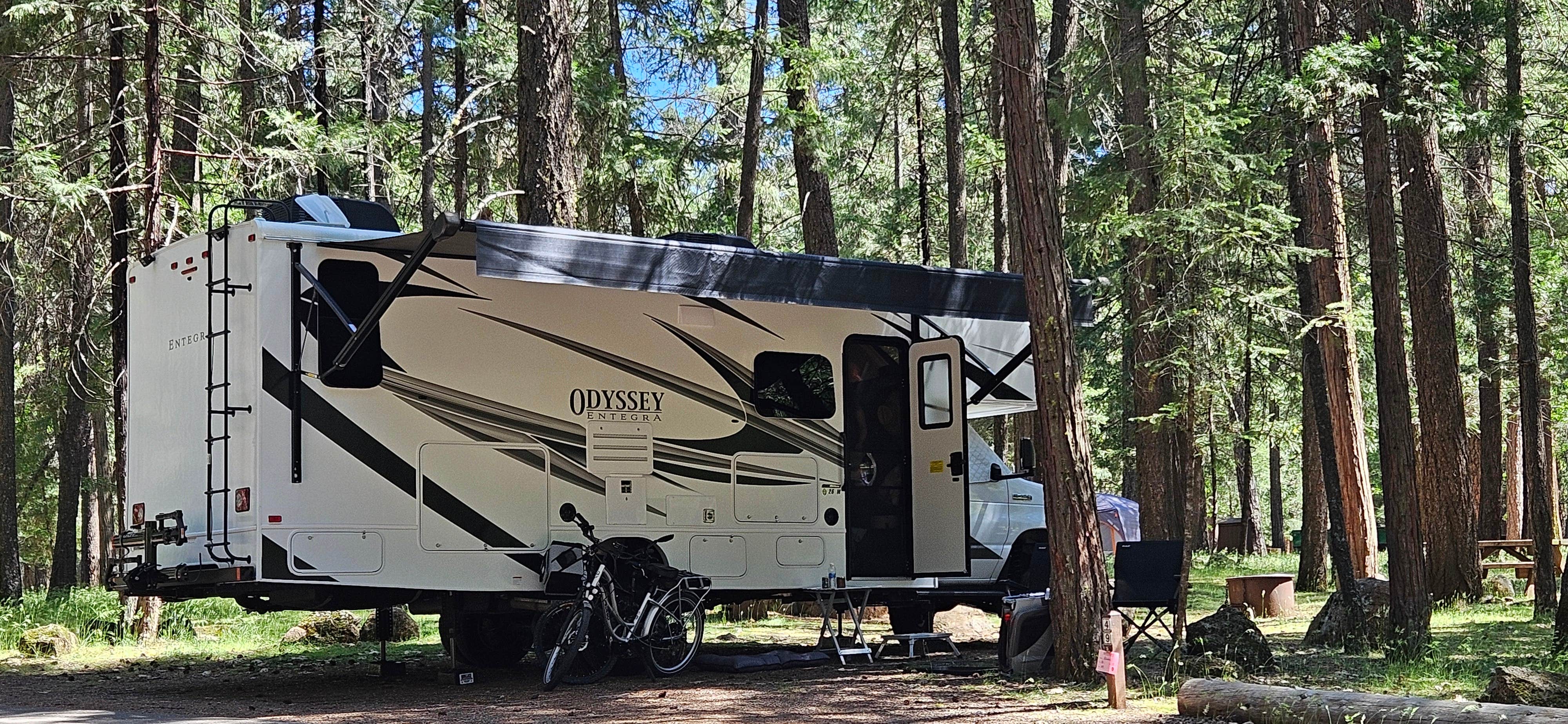 Gina D.'s photo of rv camping at McArthur-Burney Falls Memorial State Park Campground near Cassel, CA