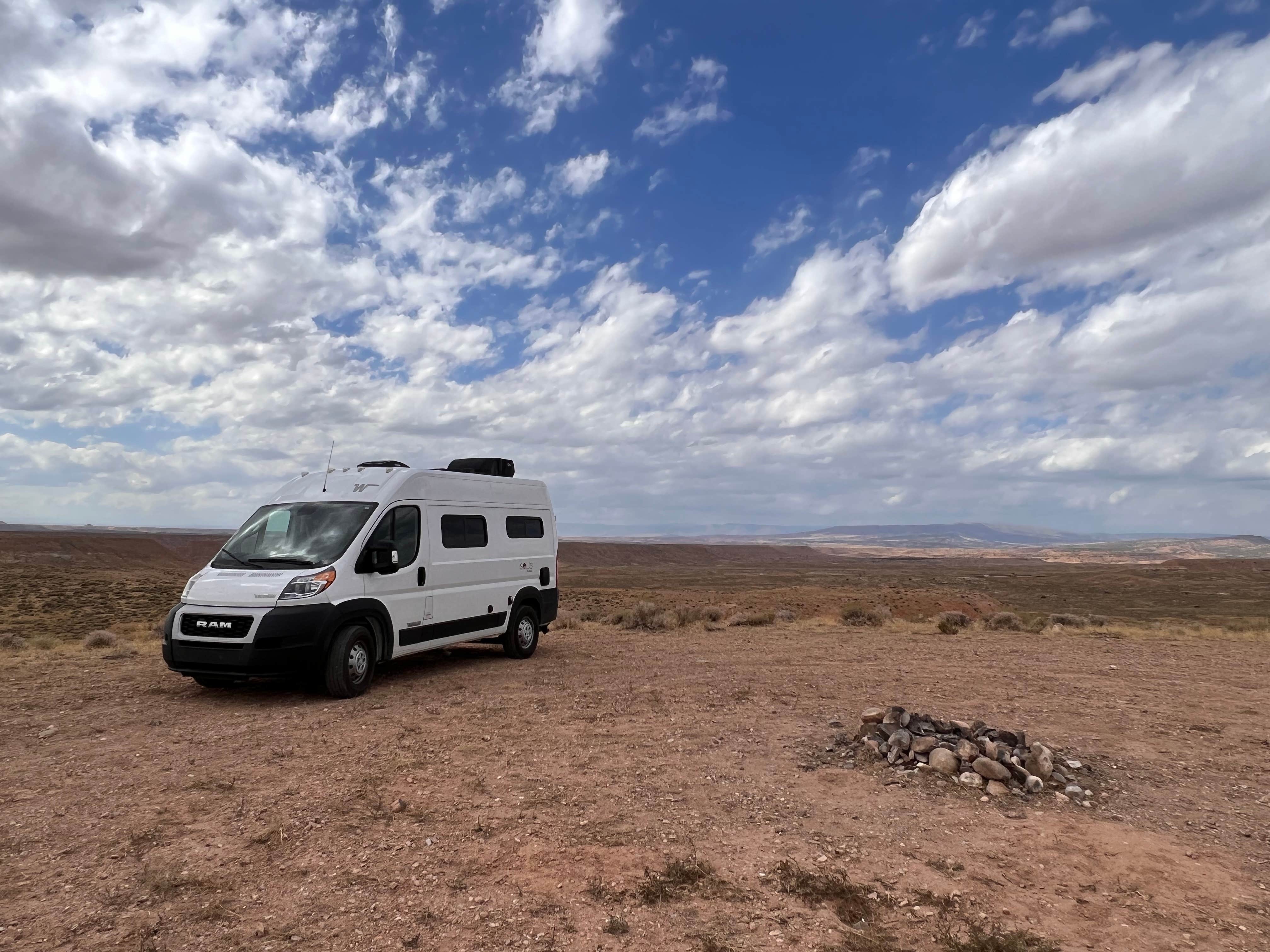 casey's photo of rv camping at McCoy Flats MTB Trailhead near Roosevelt, UT