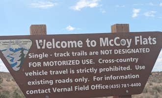 Camping near Sand Wash Ranger Station: McCoy Flats East Dispersed Camp, Vernal, Utah