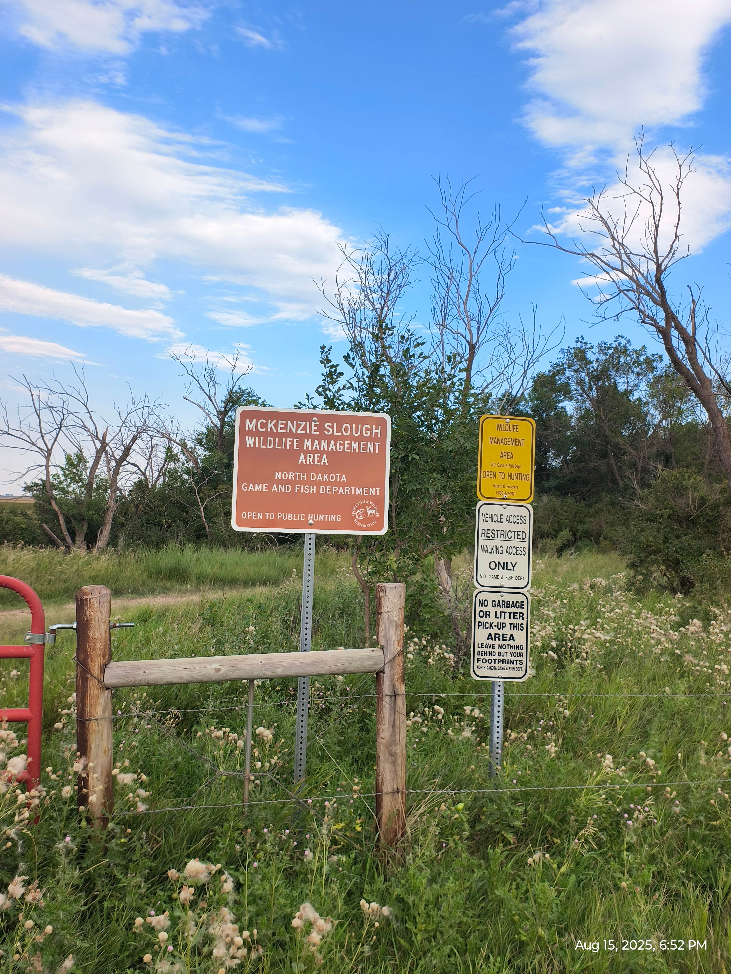 Camper-submitted photo at Mckenzie Slough State Game Management Area in North Dakota