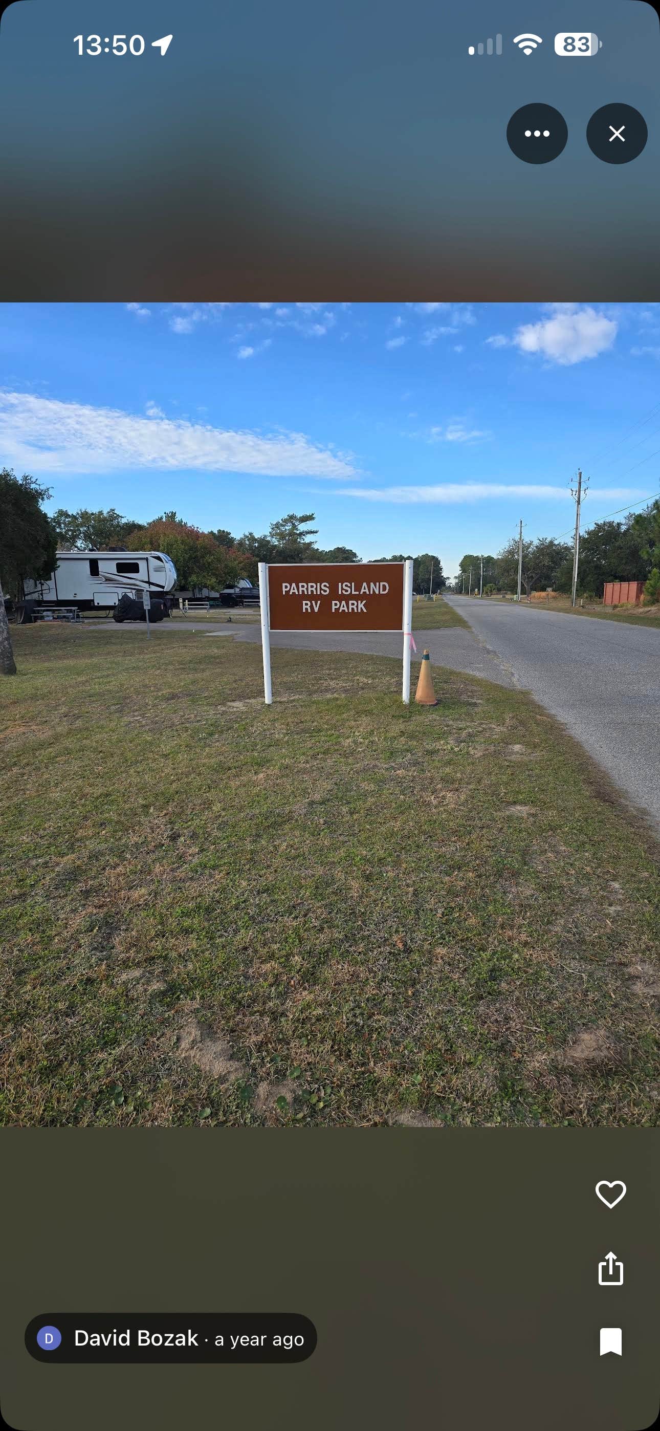 Camper-submitted photo at MCRD Parris Island RV Park near Hilton Head Island, SC