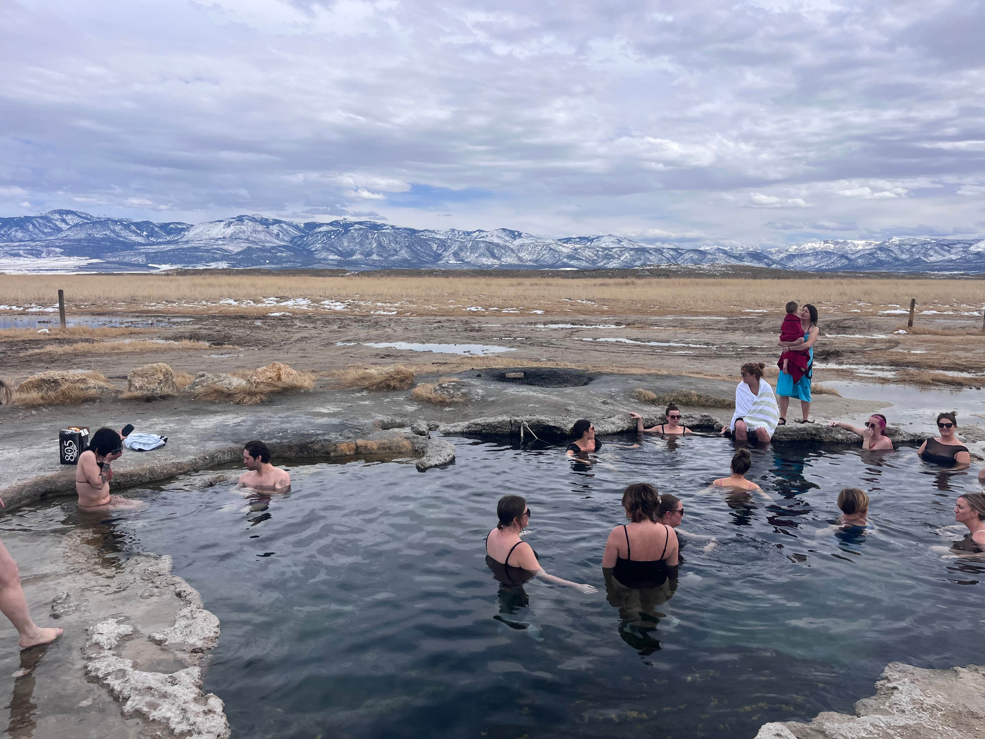 rhonda D.'s photo of a dispersed camping area at Meadow Hot Springs near Richfield, UT
