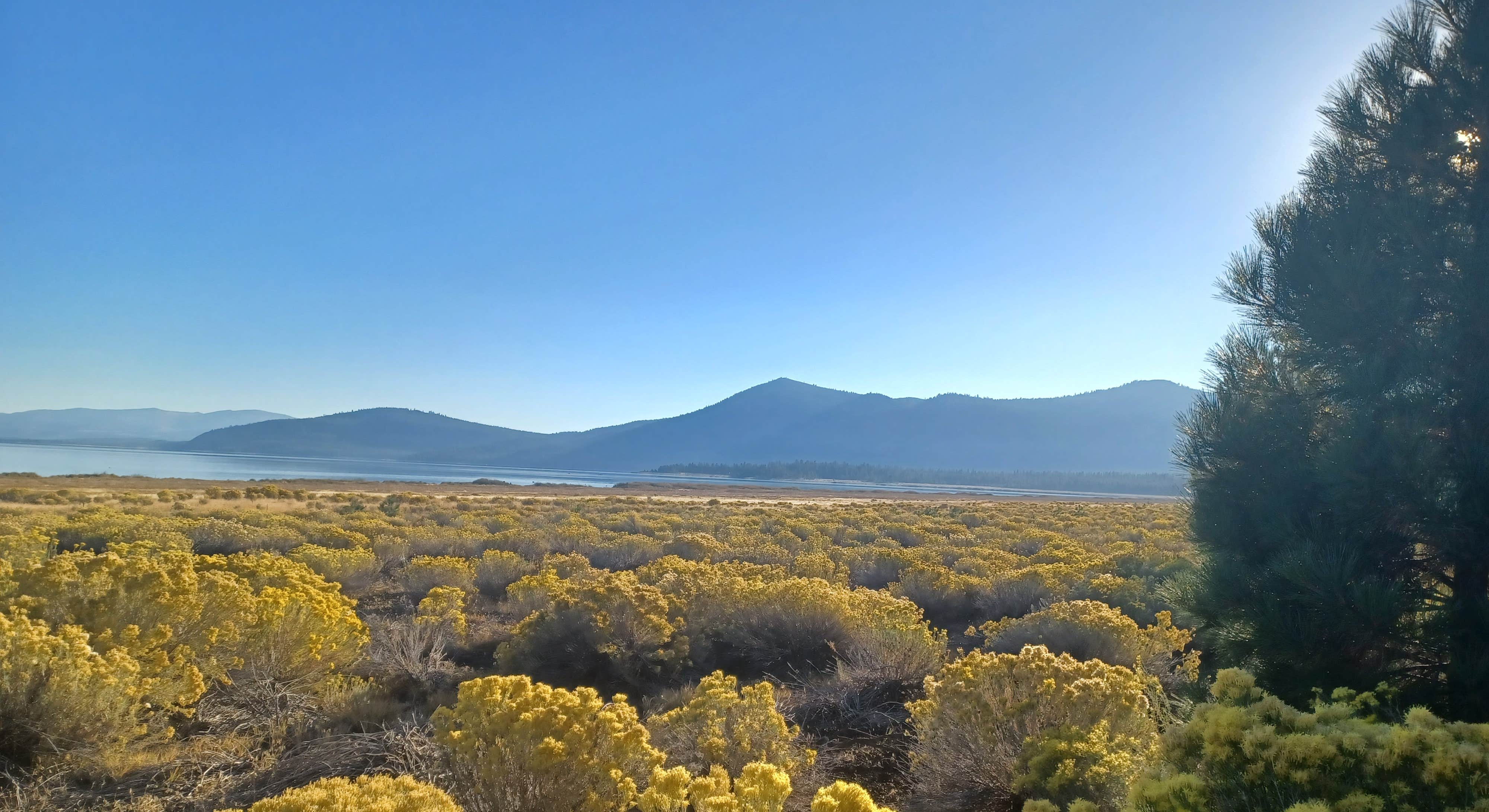 Scenic View of Mountains Near Merrill Campground in Lassen NP