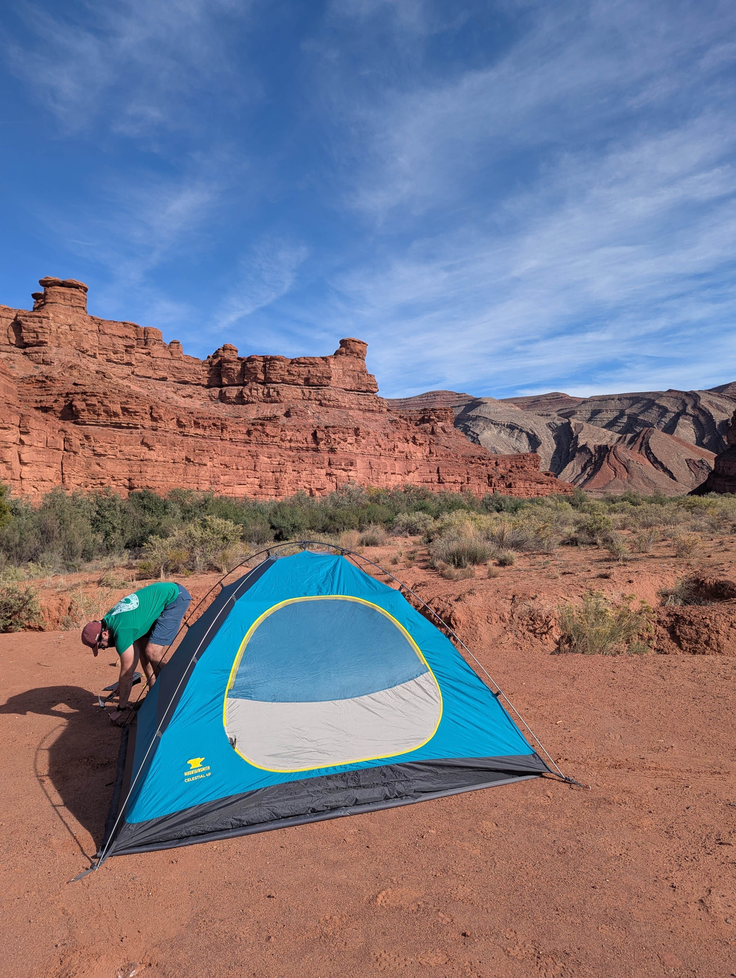Jenna S.'s photo of tent camping at Mexican Hat Rocks Dry Camping near Oljato-Monument Valley, UT