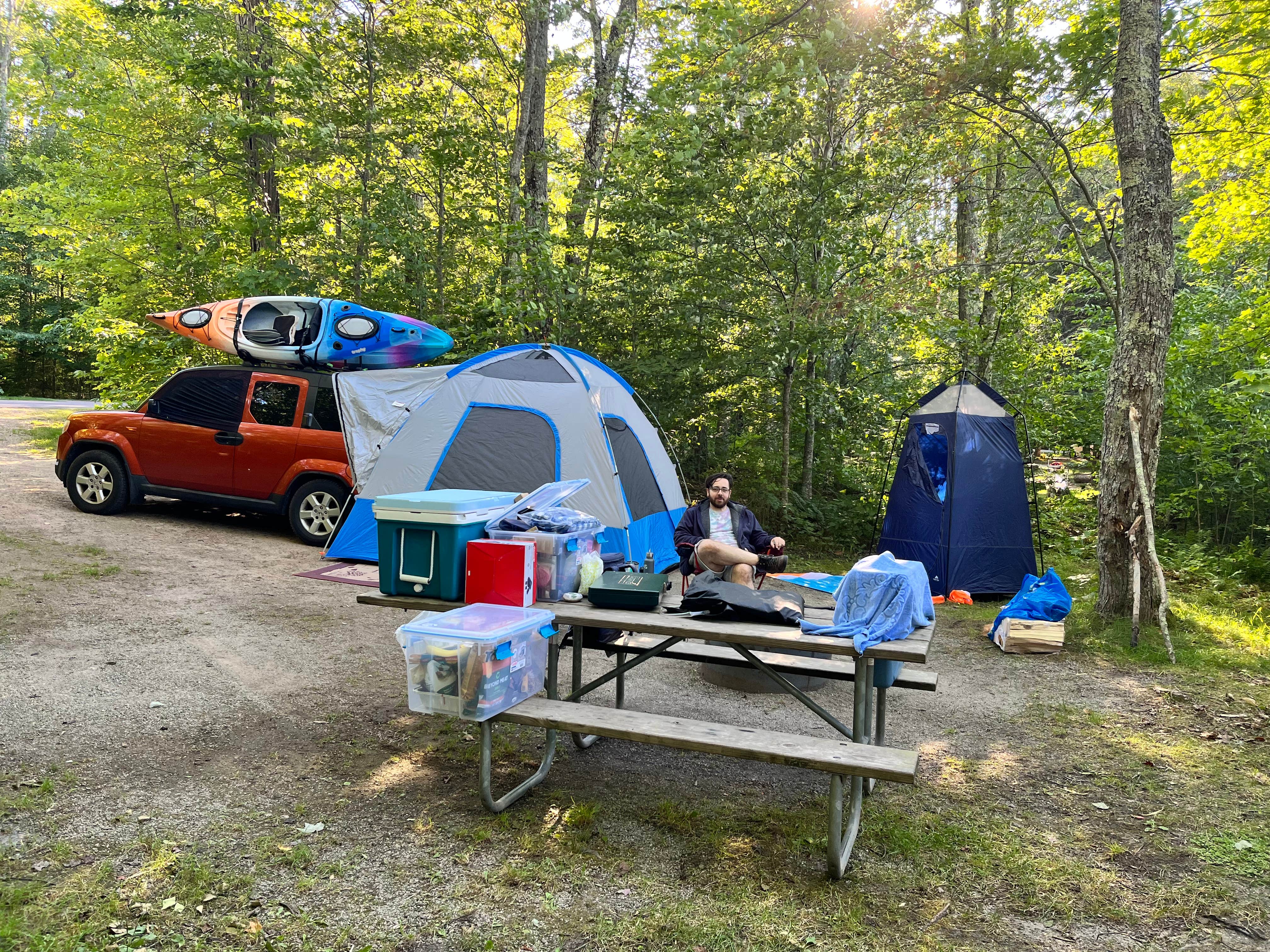Chelsea & Wes J.'s photo at Au Train Lake Campground near Marquette, MI