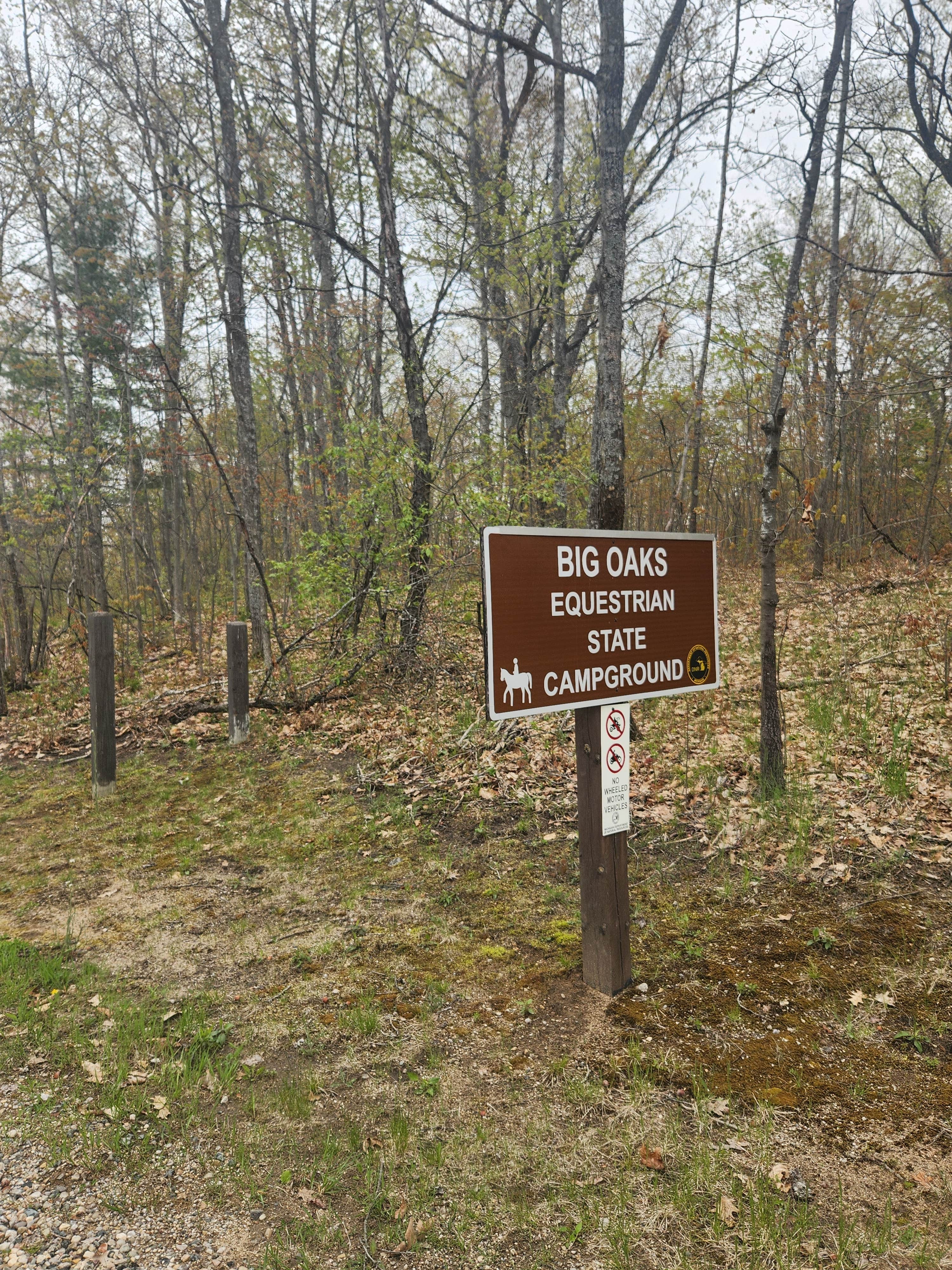 Camper-submitted photo at Big Oaks Equestrian State Campground near West Branch, MI
