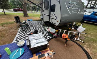 Gerard E.'s photo of camping with pets at Cartier Park Campground near Free Soil, MI