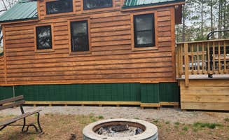 Lydia T.'s photo of a cabin at Clear Lake State Park Campground near Lewiston, MI