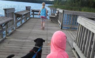 Kay K.'s photo of camping with pets at Colwell Lake Campground near Munising, MI