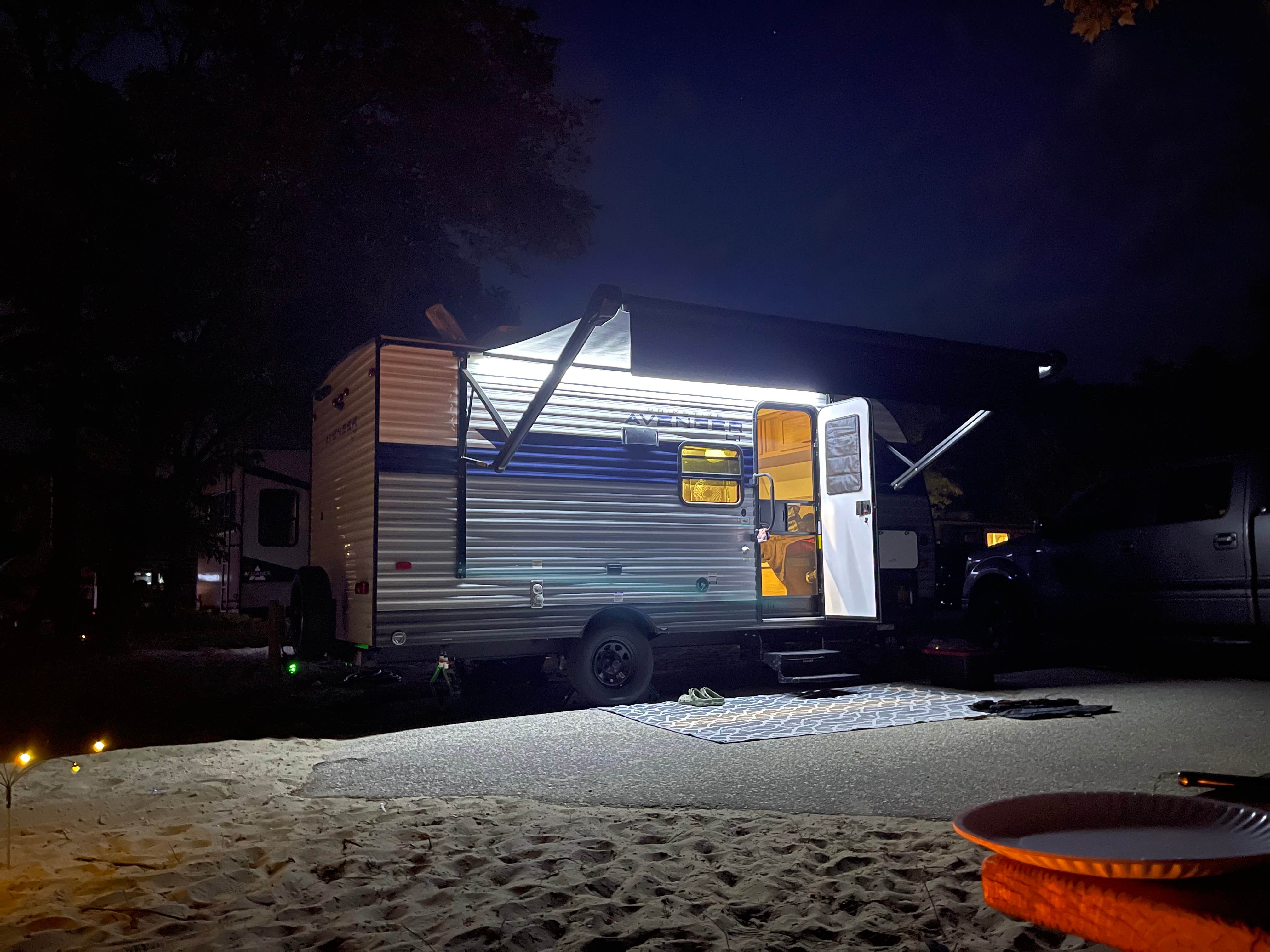Kris D.'s photo of rv camping at Mears State Park Campground near Shelby, MI