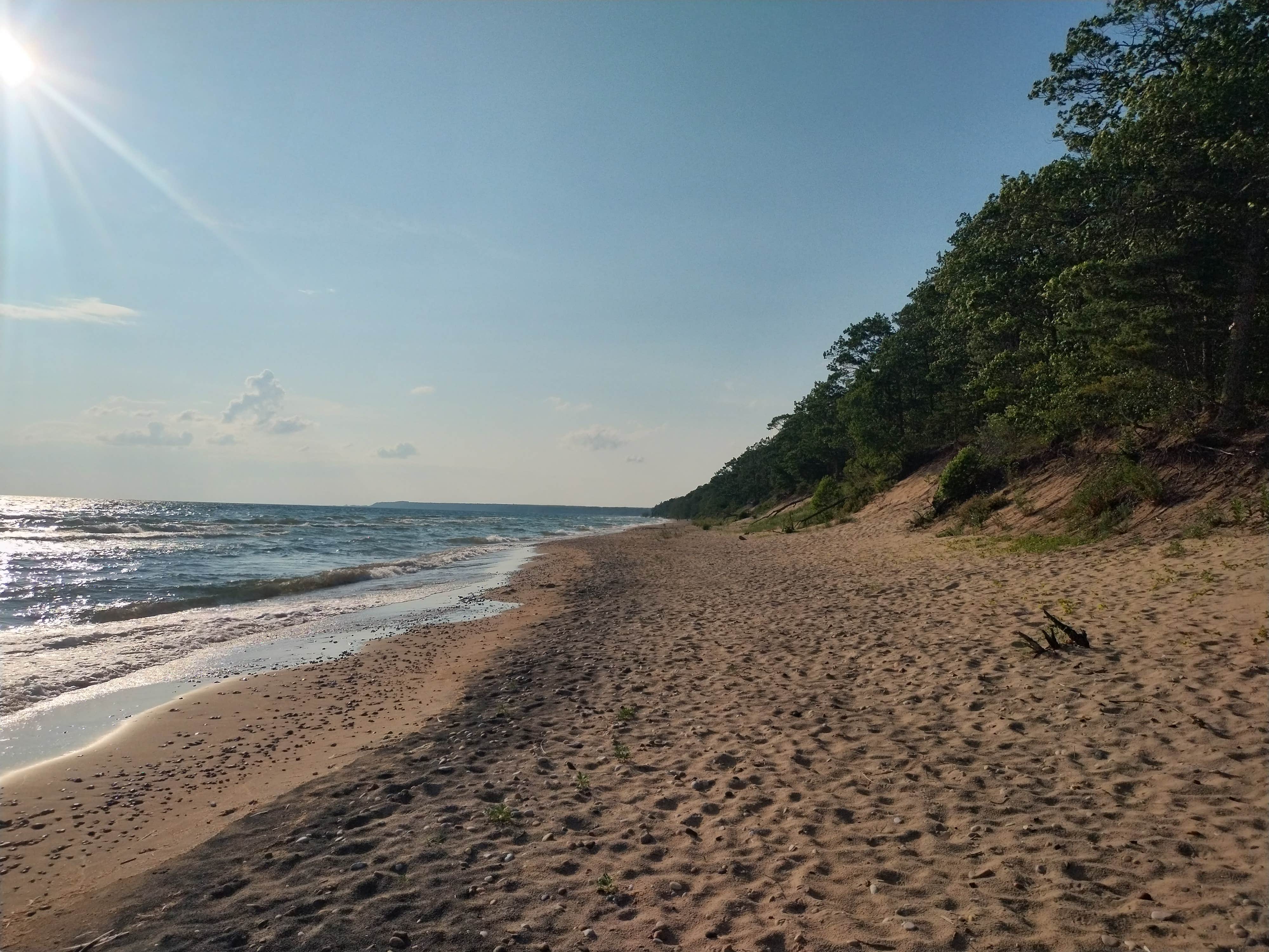 Camper-submitted photo at Lake Michigan At St. Ignace near St. Ignace, MI