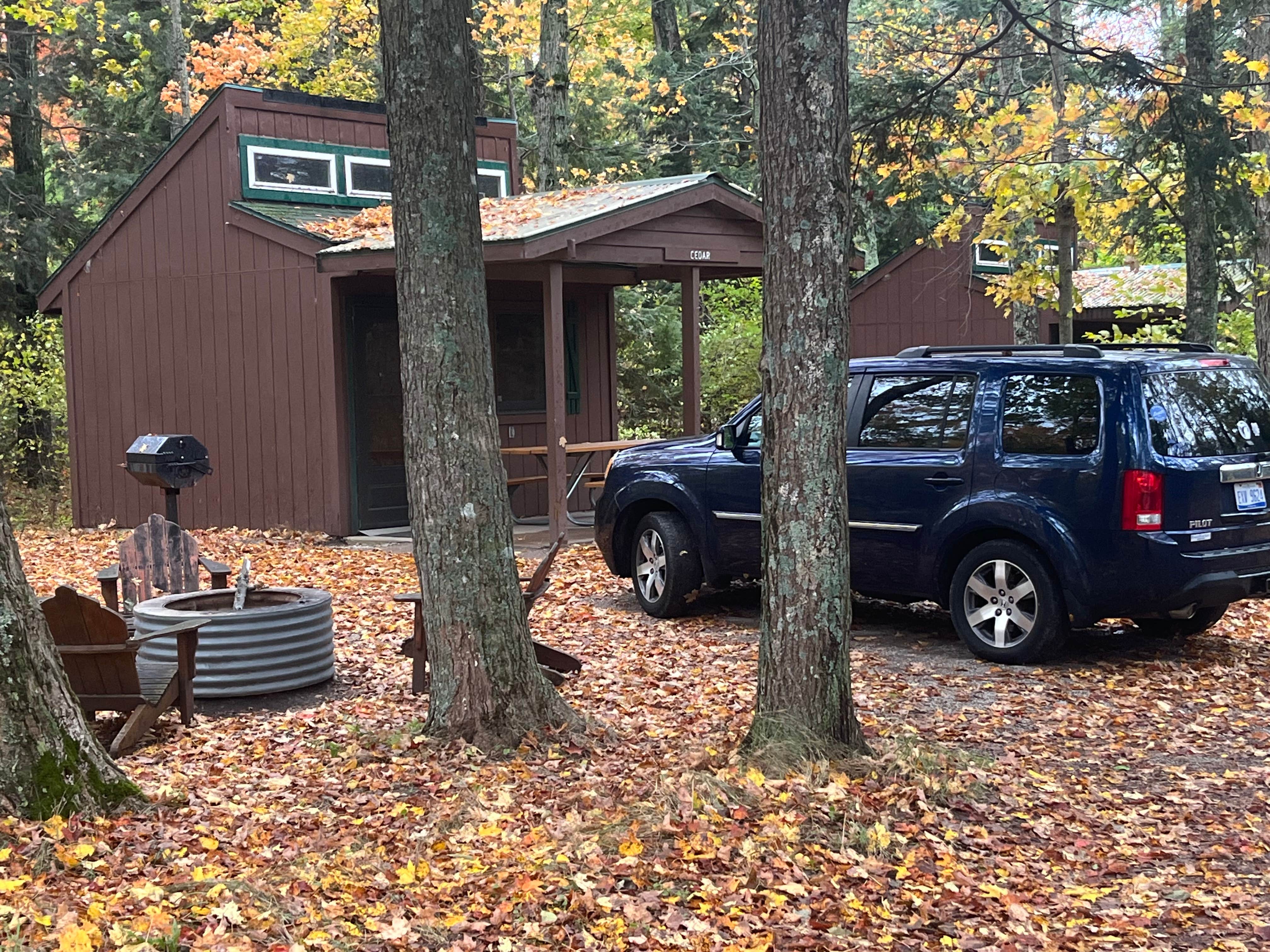 Kathie M.'s photo of a cabin at Leelanau State Park Campground near Maple City, MI