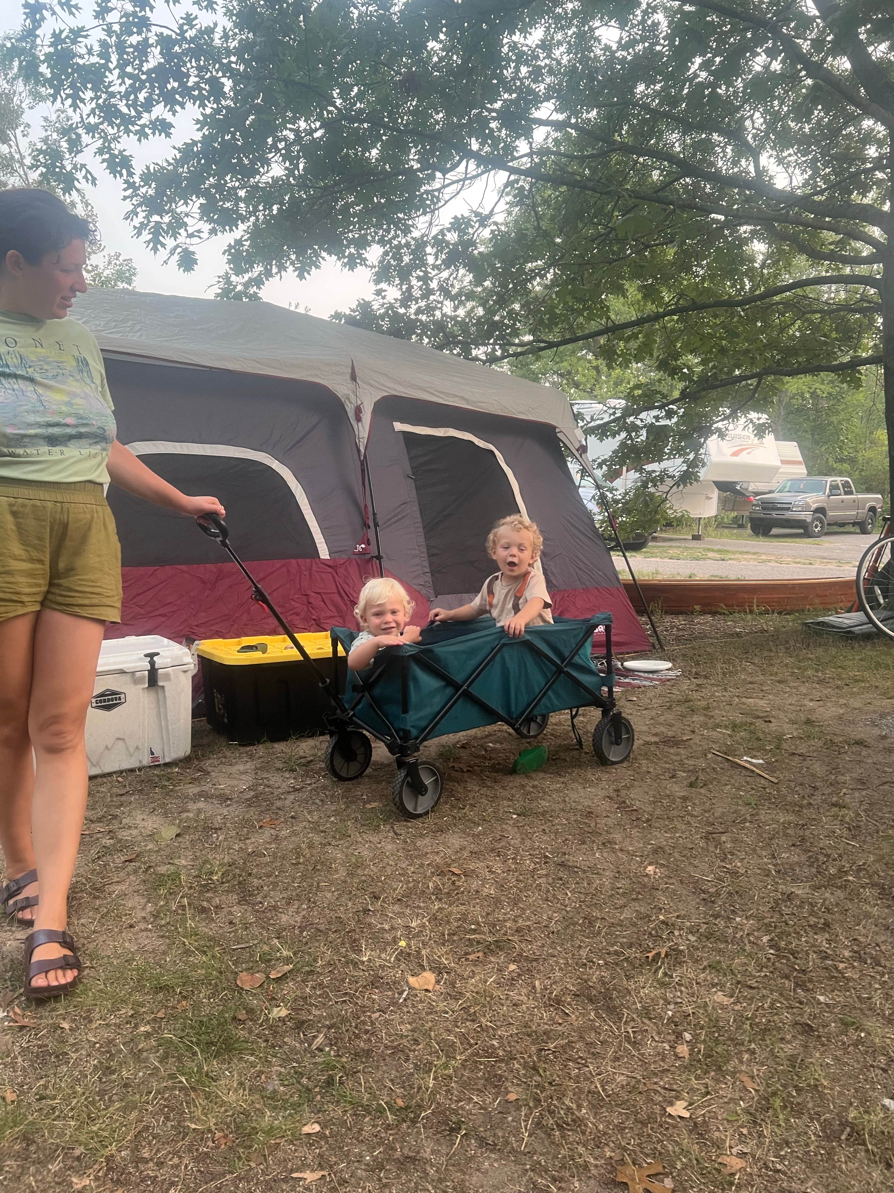 Leah M.'s photo at Lake Michigan Campground at Muskegon State Park Campground near Twin Lake, MI