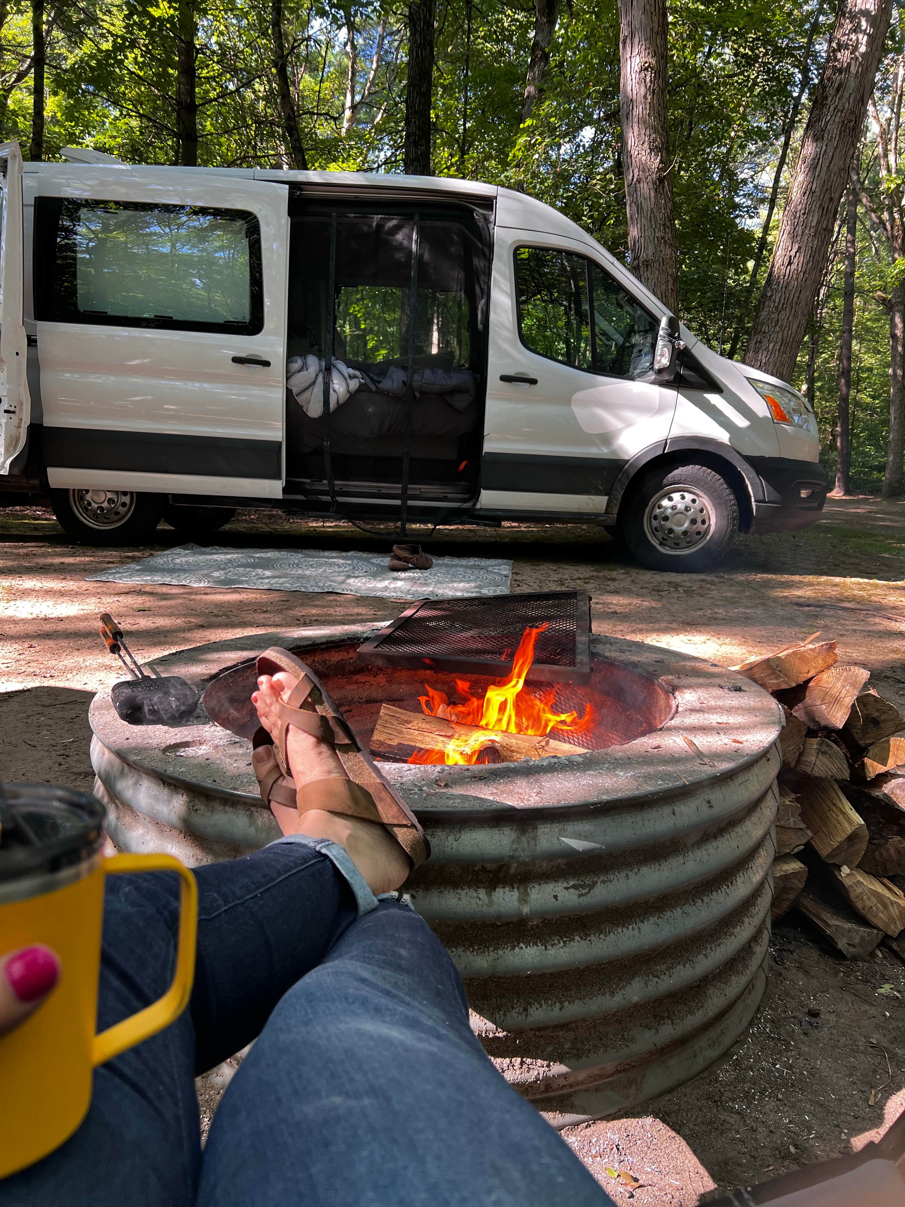 Marie S.'s photo of rv camping at Newaygo State Park Campground near Remus, MI