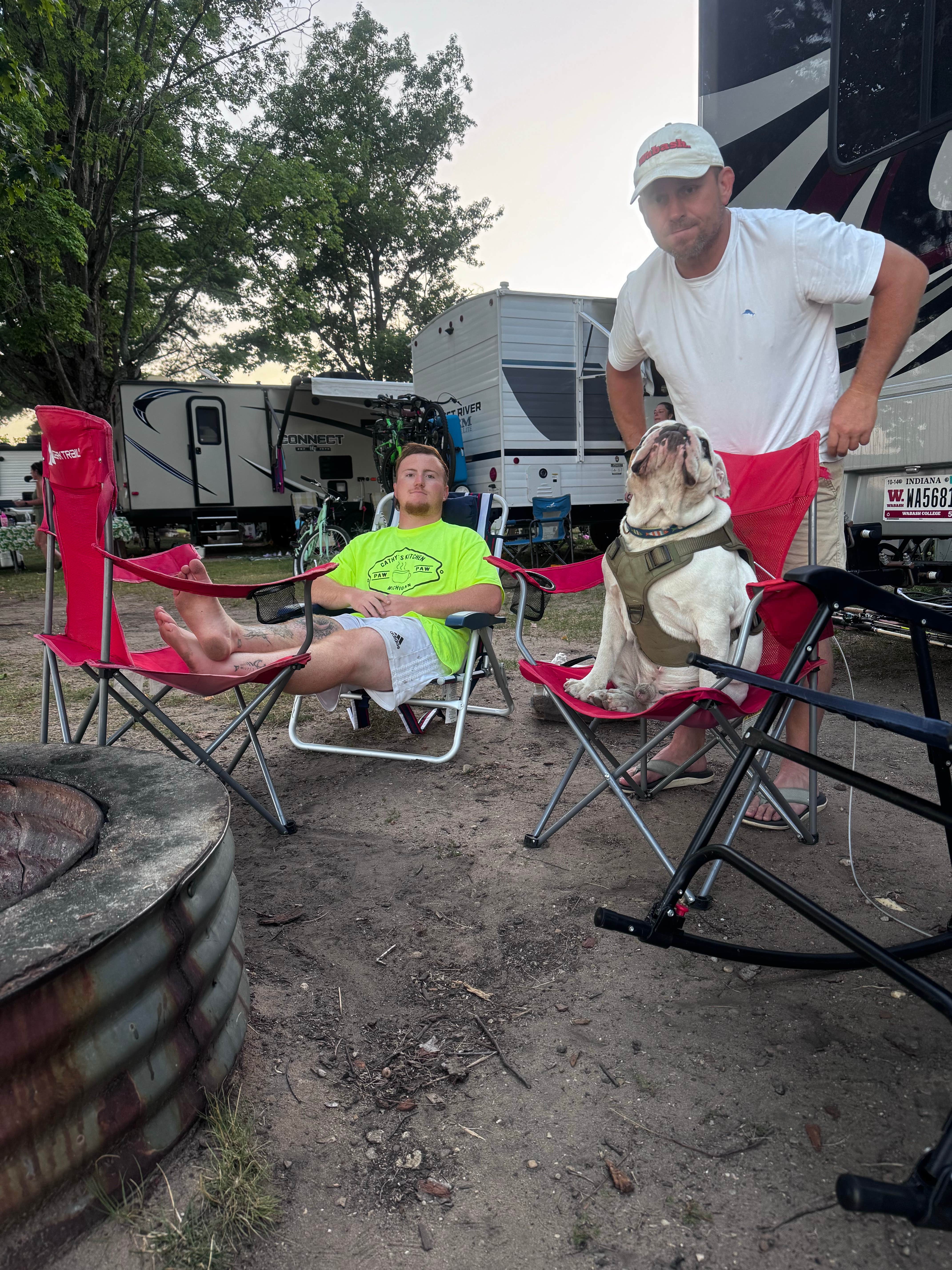Angie S.'s photo of camping with pets at Northern Exposure Campground & RV Park near South Branch, MI