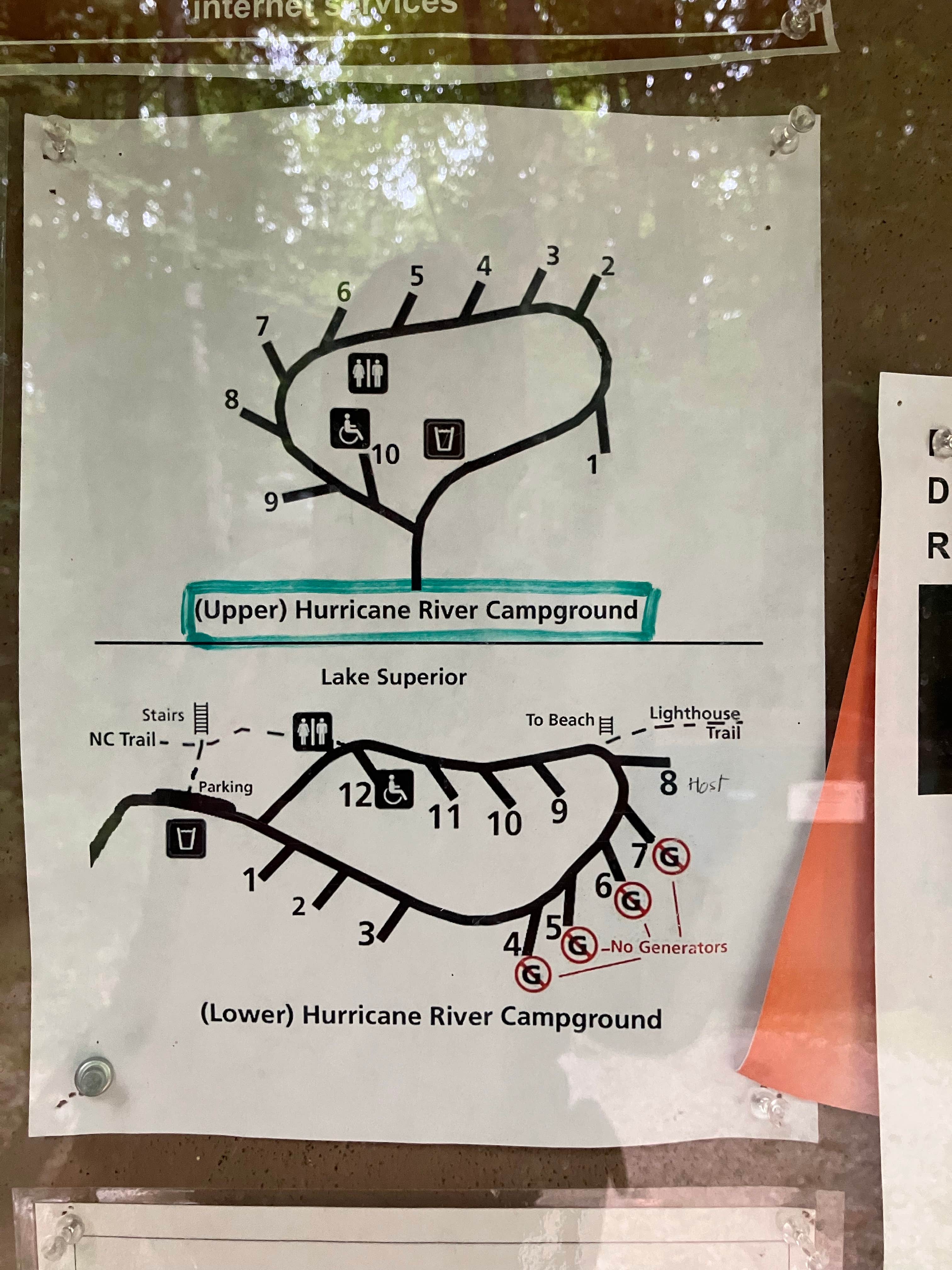 plaskett creek campground map