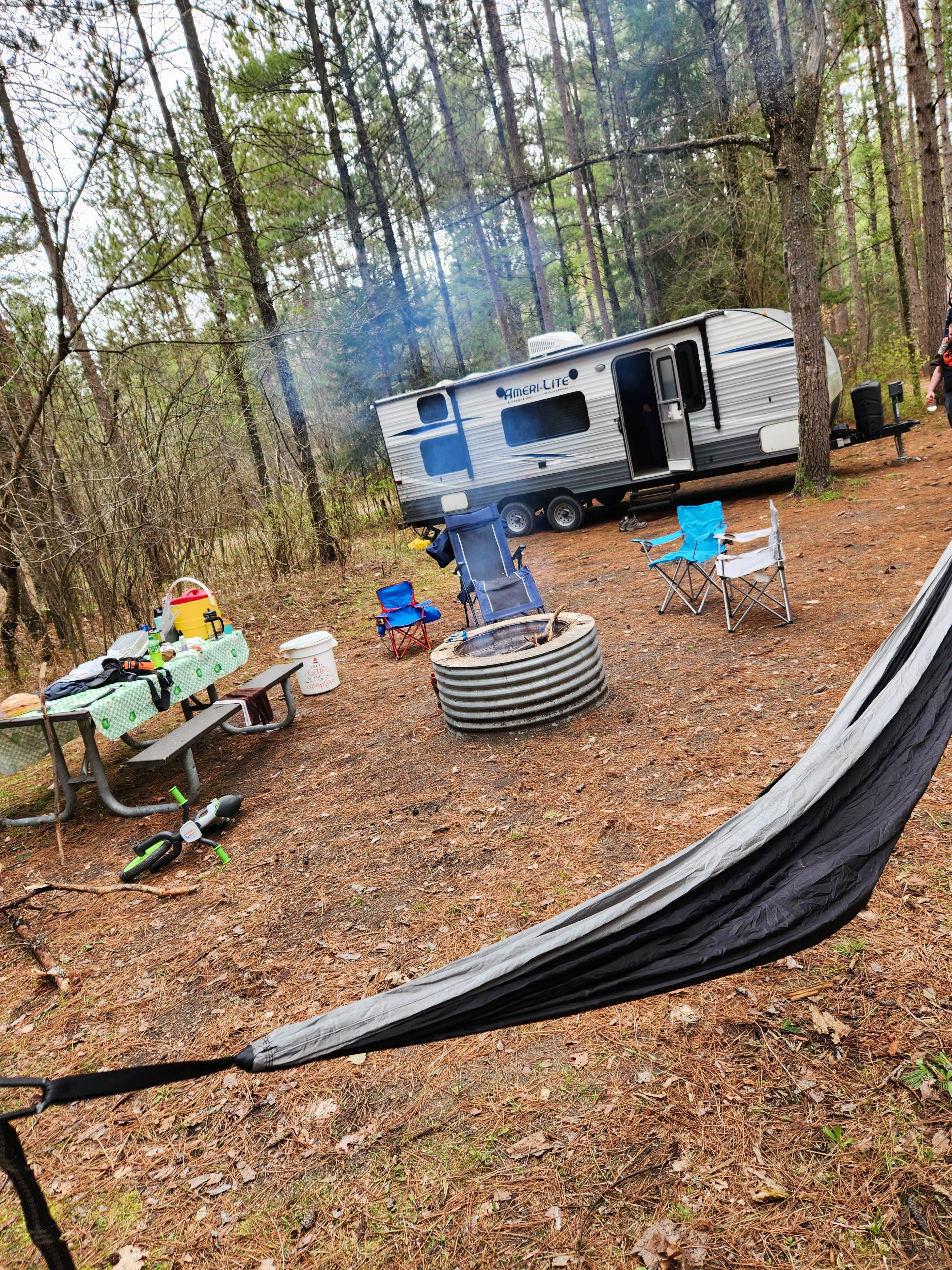 Lydia T.'s photo of rv camping at Pigeon River State Forest Campground near Gaylord, MI