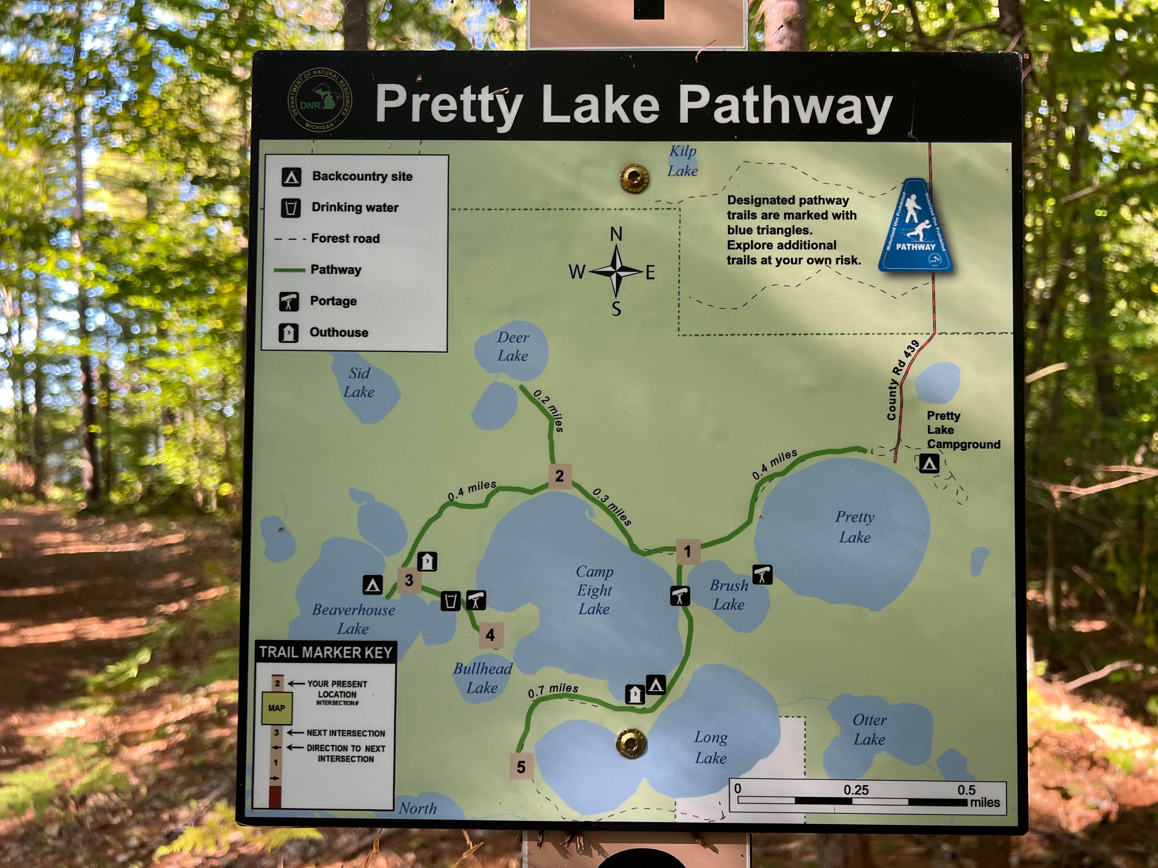 Camper-submitted photo at Pretty Lake State Forest Campground near Newberry, MI