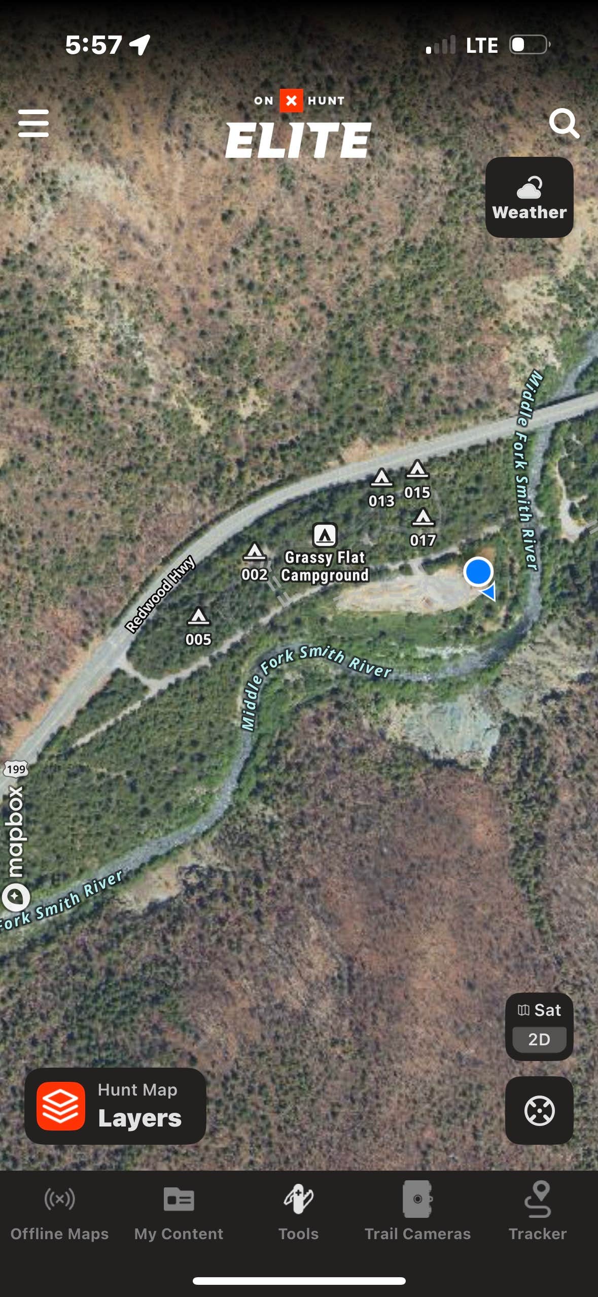 Camper-submitted photo at middle fork smith river near Smith River, CA