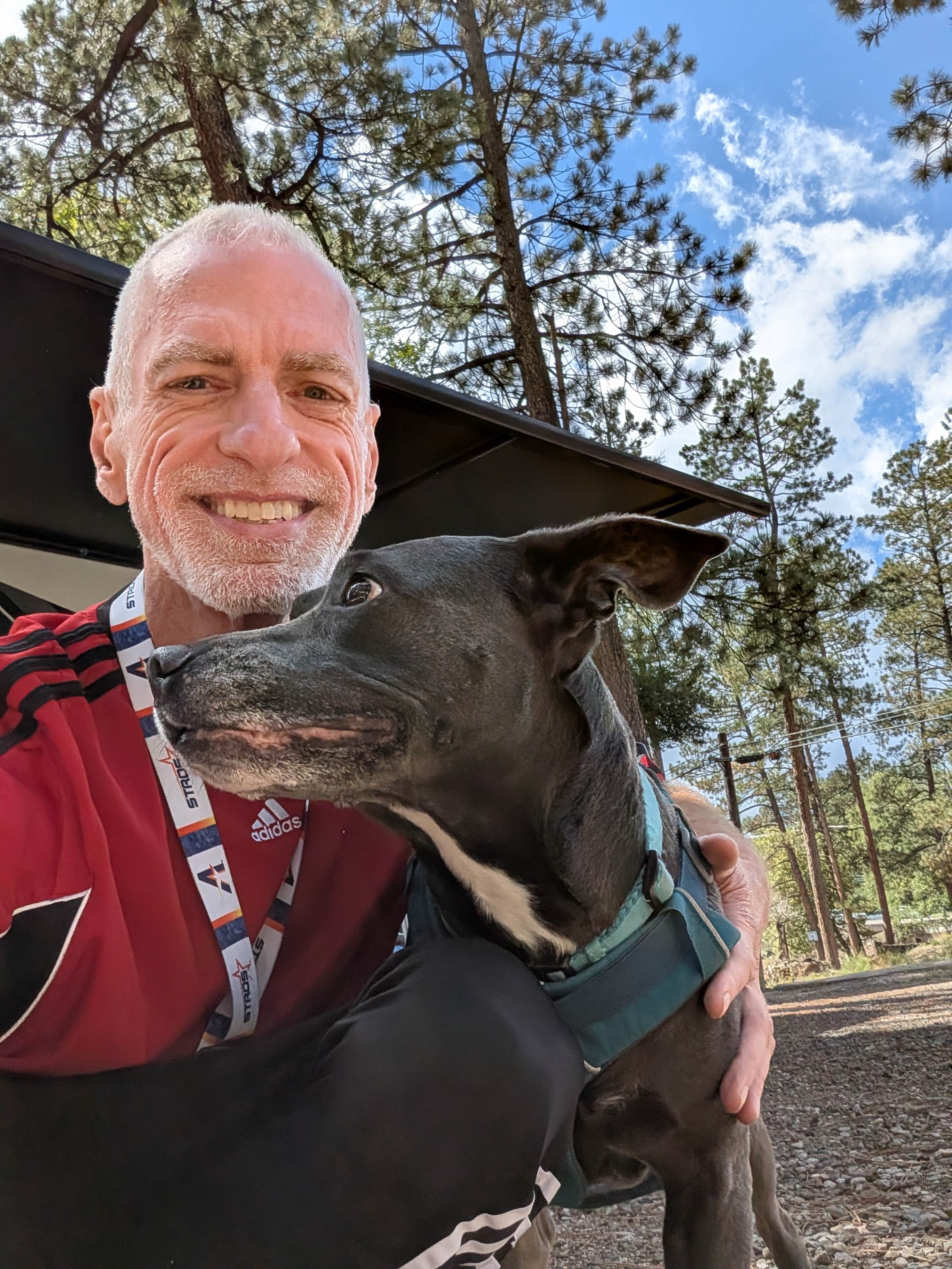 David B.'s photo of camping with pets at Midtown Mountain Campground & RV Park near Ruidoso Downs, NM