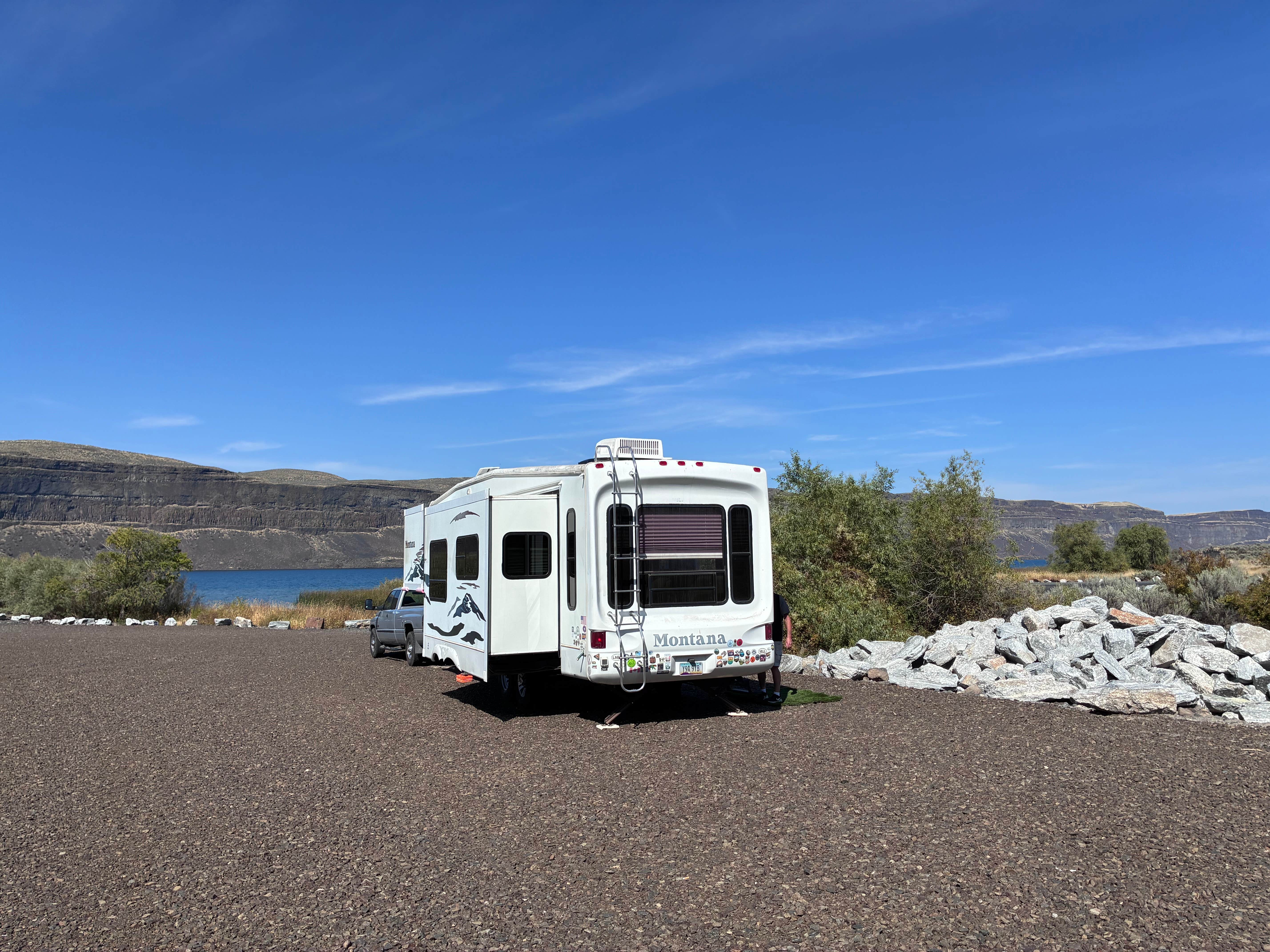 Camper-submitted photo at Million Dollar Boat Launch Dry Camp near Hartline, WA