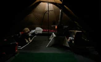 Erik R.'s photo of camping with pets at Afton State Park Campground near Eau Galle Lake