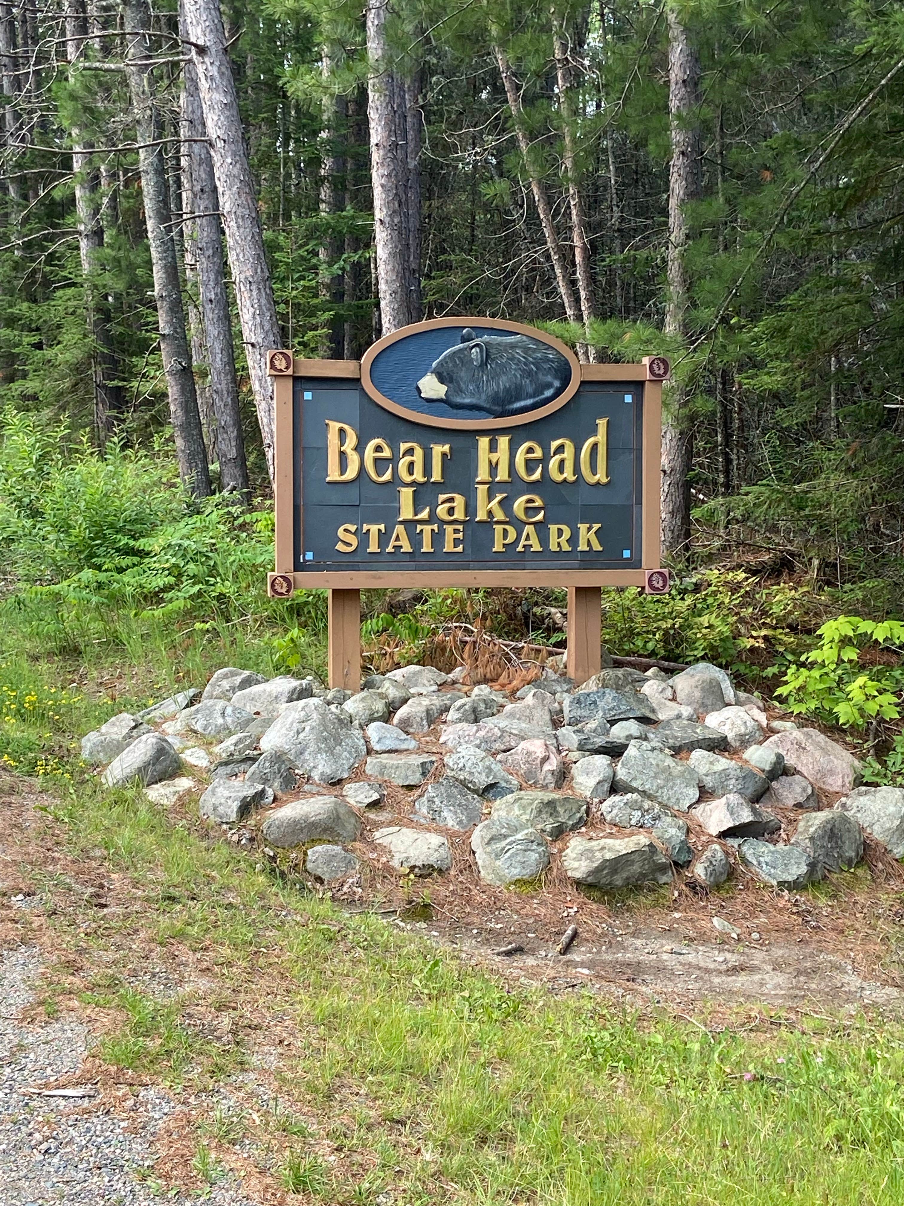 Lisa H.'s photo of camping with pets at Bear Head Lake State Park Campground in Minnesota