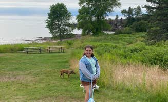 Kathryn B.'s photo of camping with pets at Gooseberry Falls State Park Campground near Duluth, MN