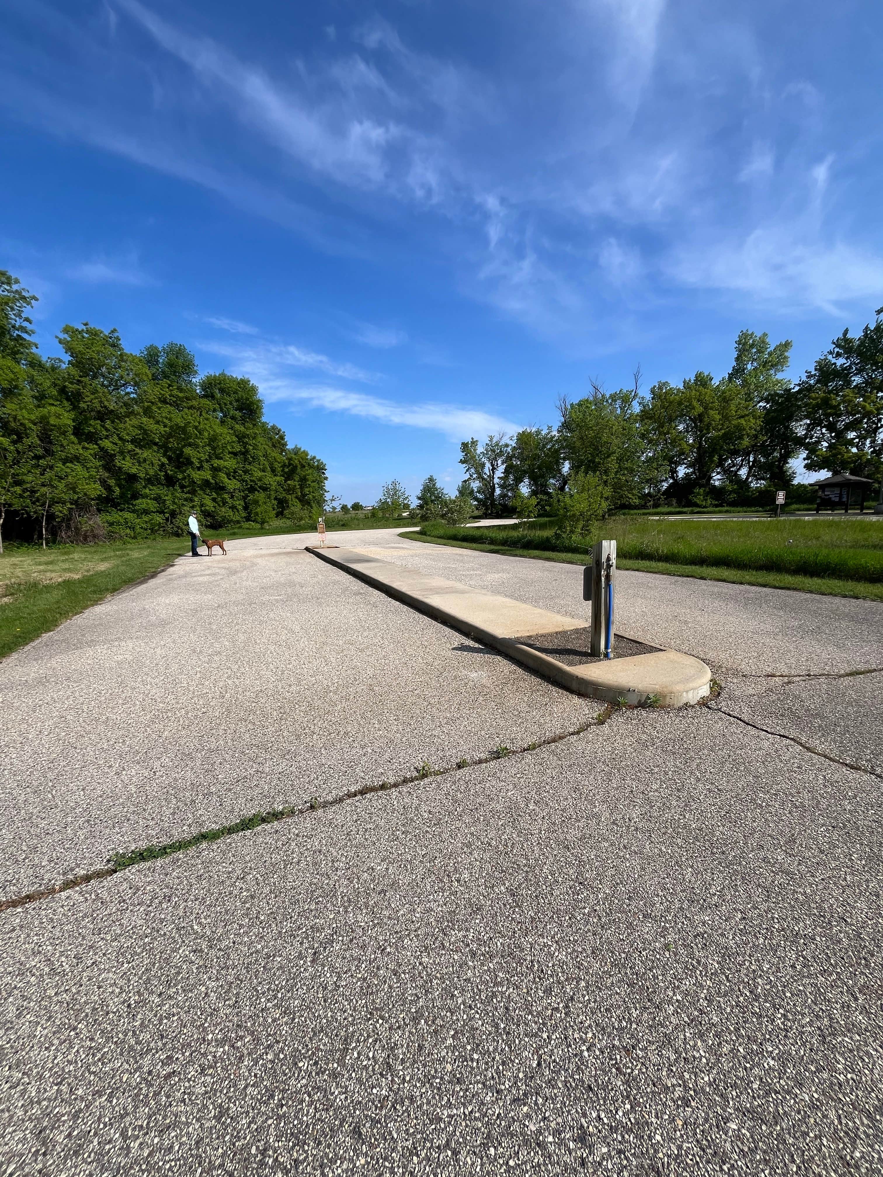 Renee H.'s photo of camping with pets at Lac qui Parle Upper Campground — Lac qui Parle State Park near Montevideo, MN