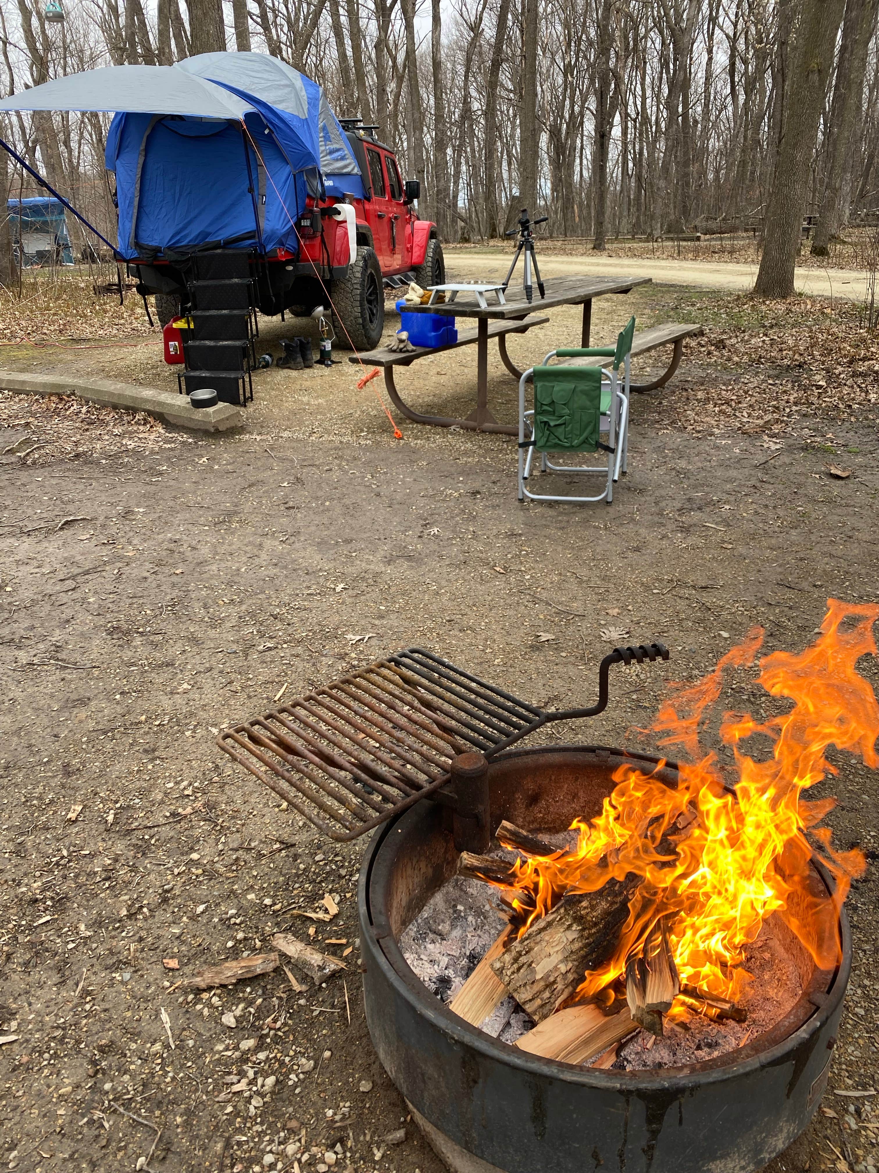 Erik R.'s photo of tent camping at Nerstrand Big Woods State Park Campground near Northfield, MN