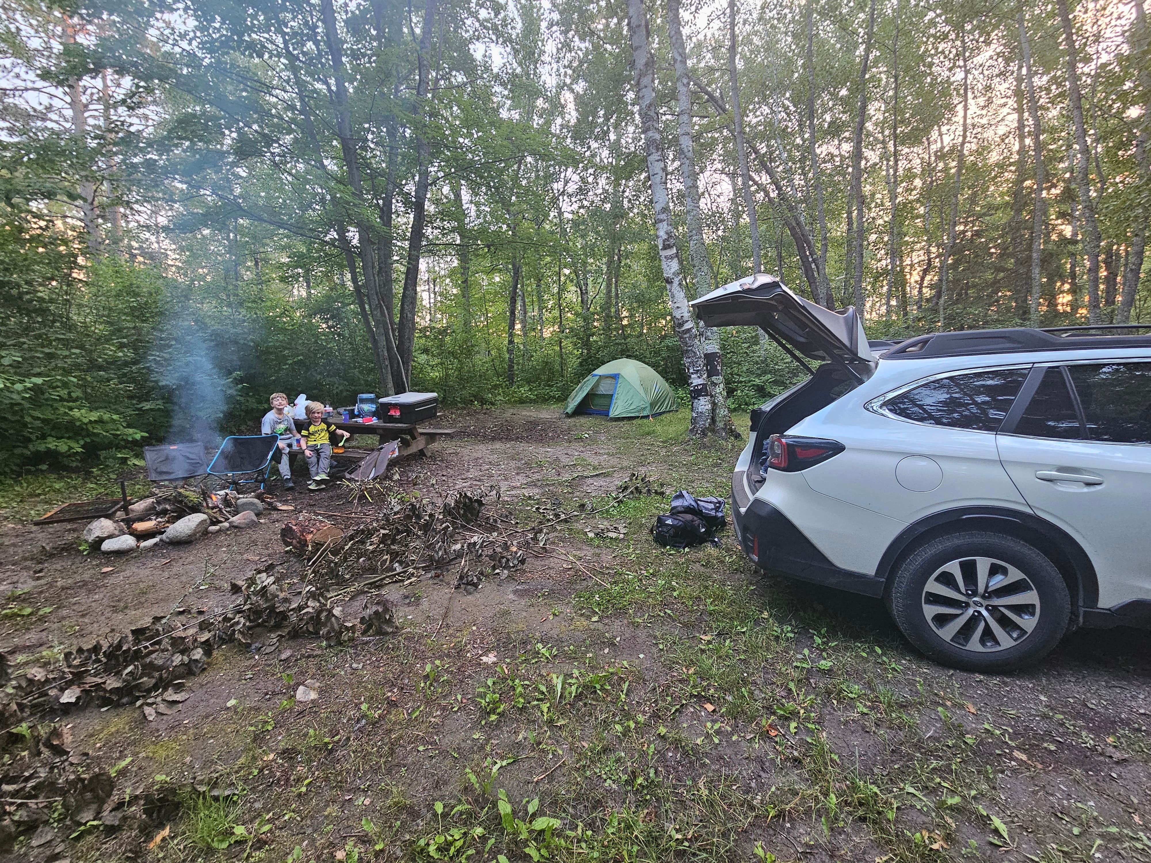 Nick F.'s photo of tent camping at Noma Lake Campground near Cass Lake, MN
