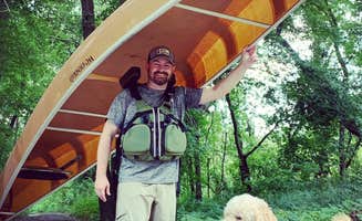 Erik R.'s photo of camping with pets at Riverside Park and Municipal Campground near Chaska, MN