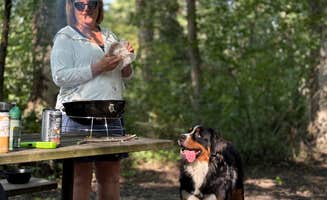 Thomas D.'s photo of camping with pets at Sakatah Lake State Park Campground near Blue Earth, MN