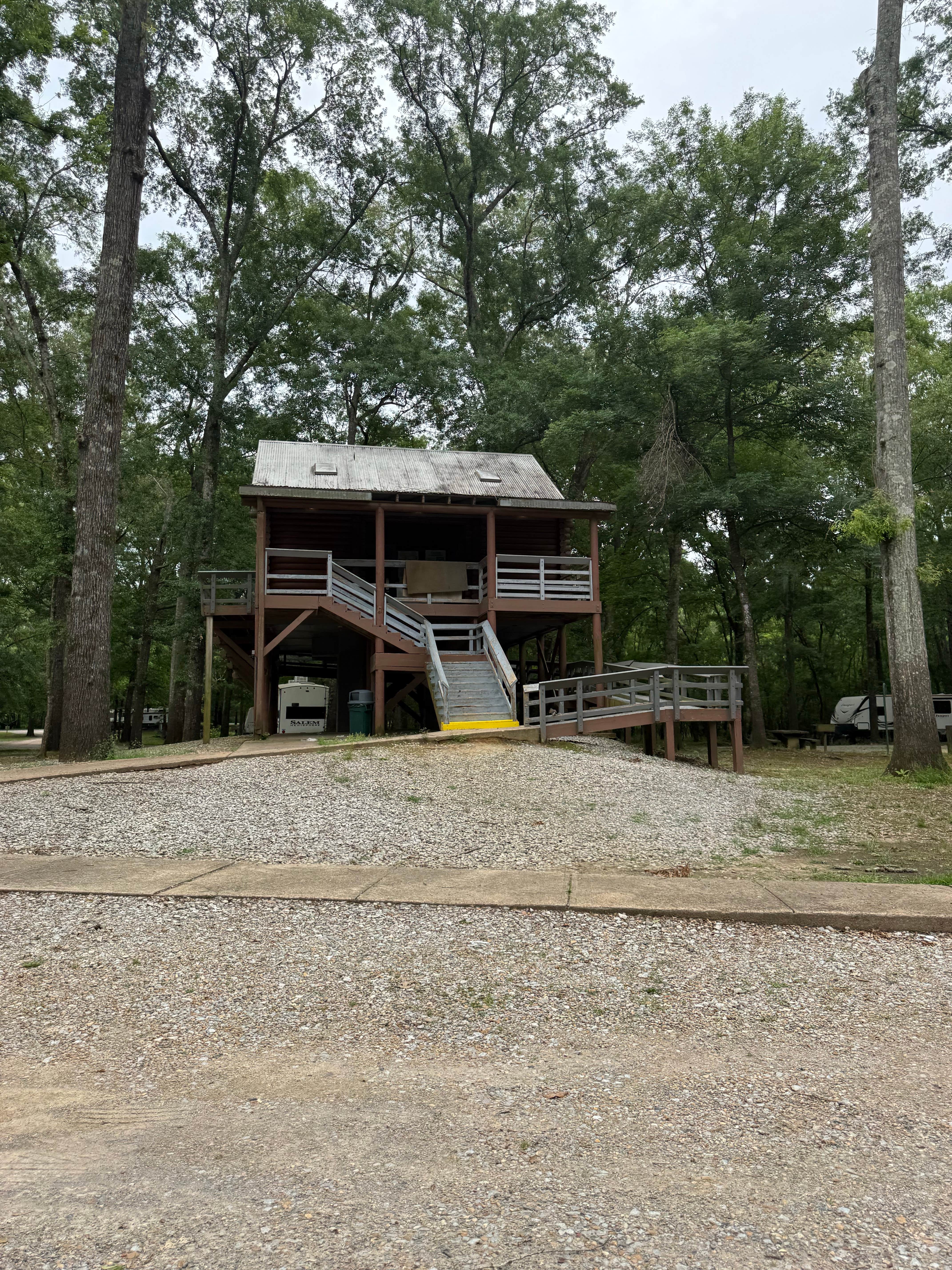 Amanda F.'s photo of glamping accommodations at LeFleur's Bluff State Park Campground near Thomastown, MS
