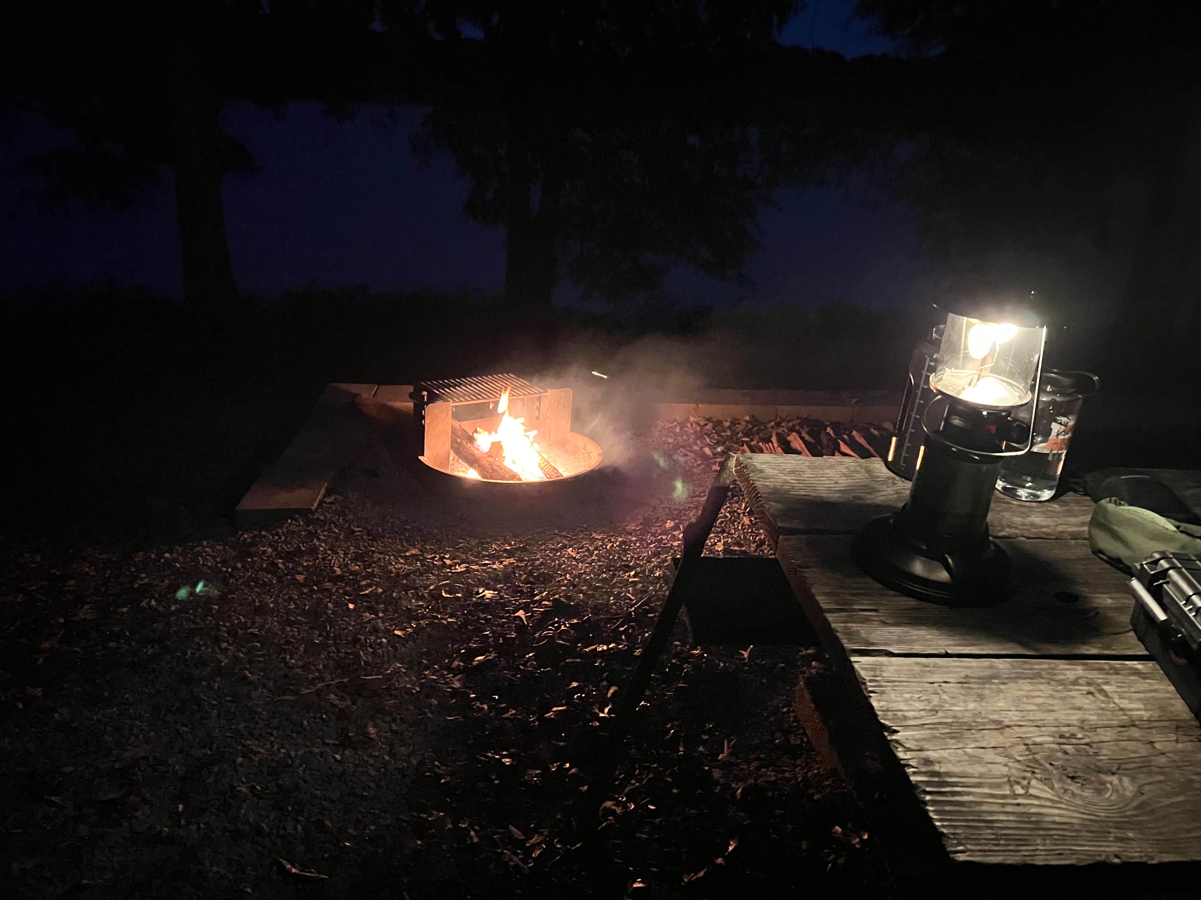 Camping near Cox Lake: Puskus Lake, University, Mississippi