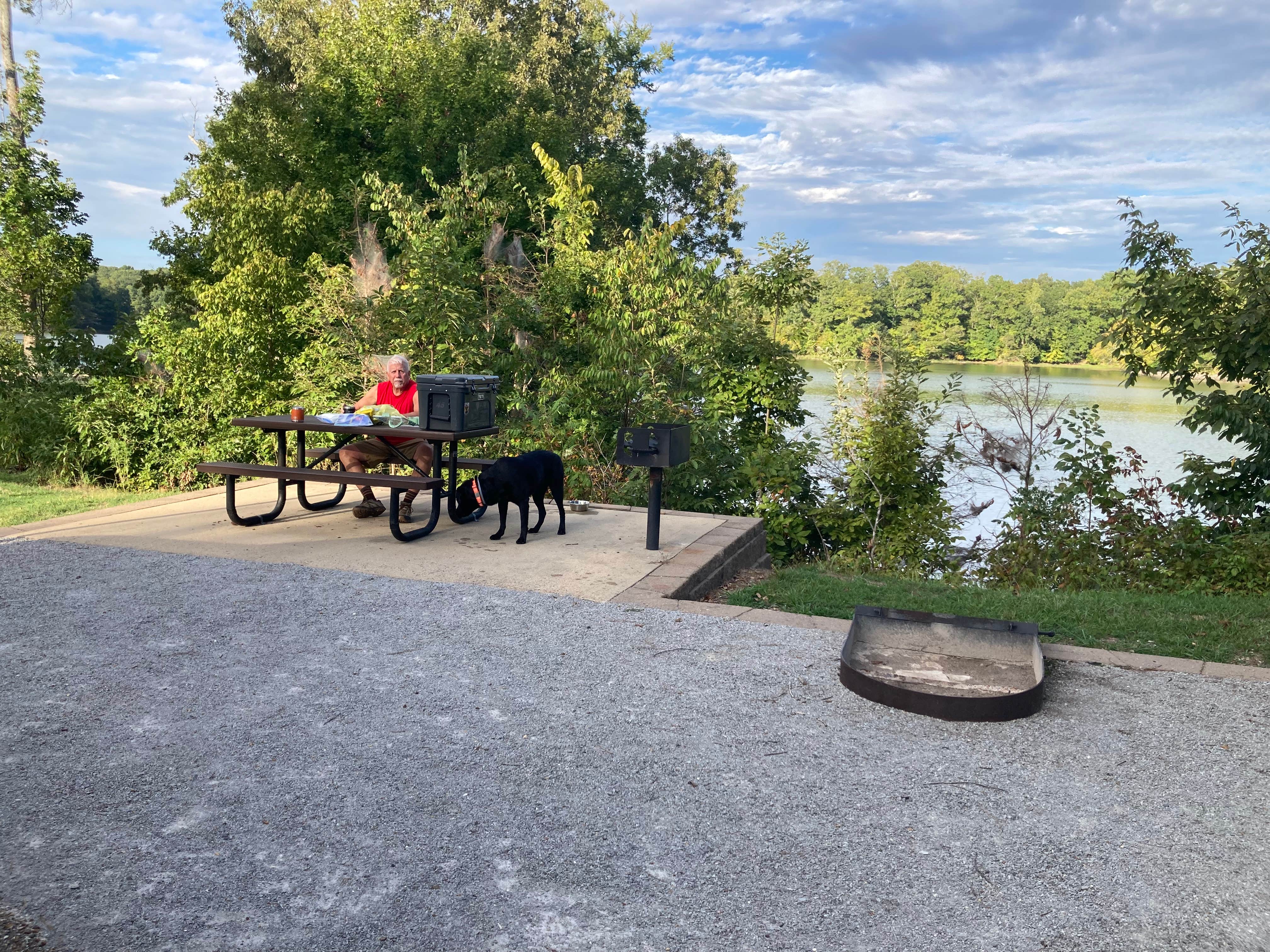 elizabeth L.'s photo of camping with pets at Mississippi River State Park Campground near West Memphis, AR