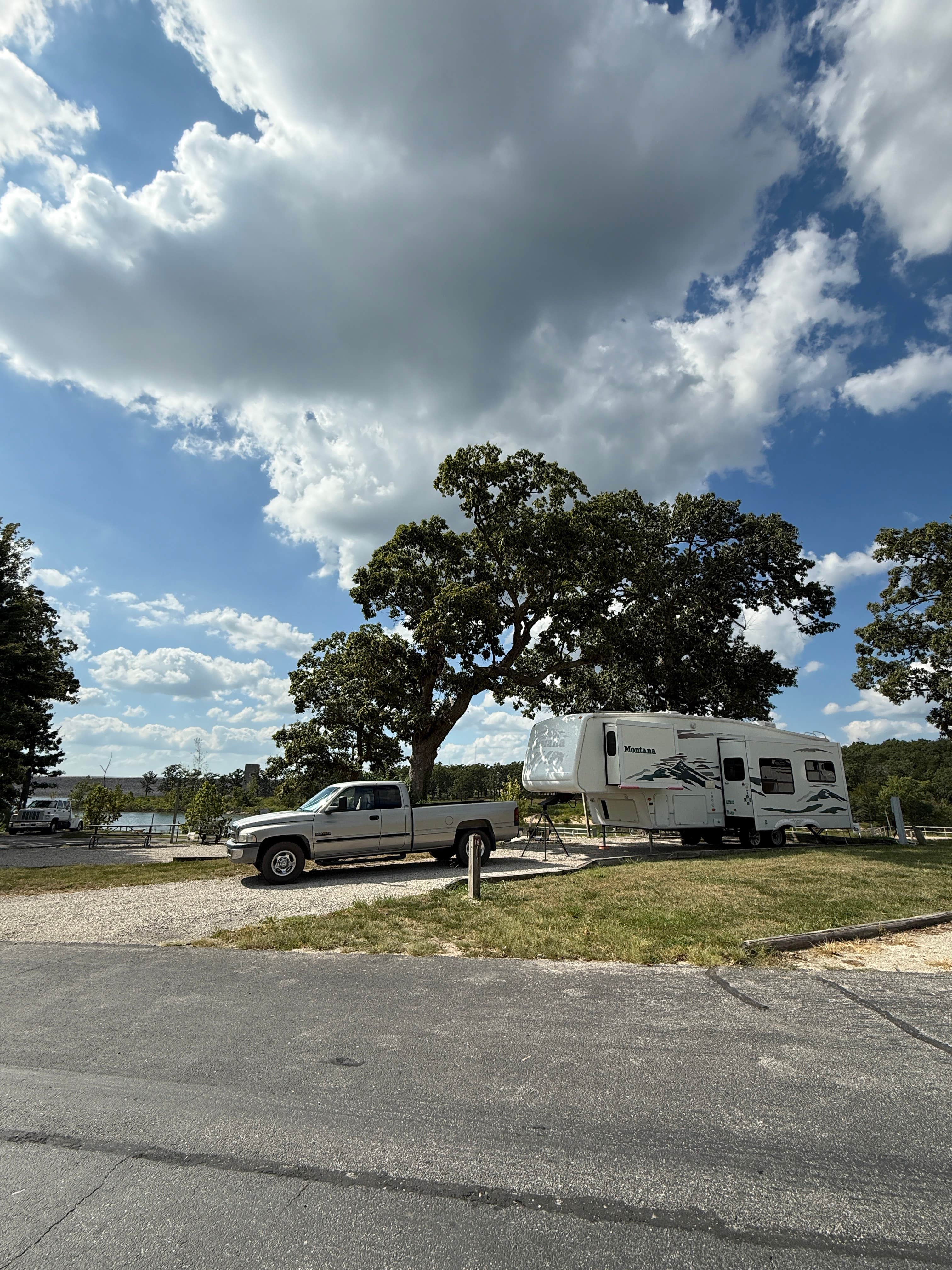 Lisa M.'s photo of rv camping at Damsite near Wheatland, MO