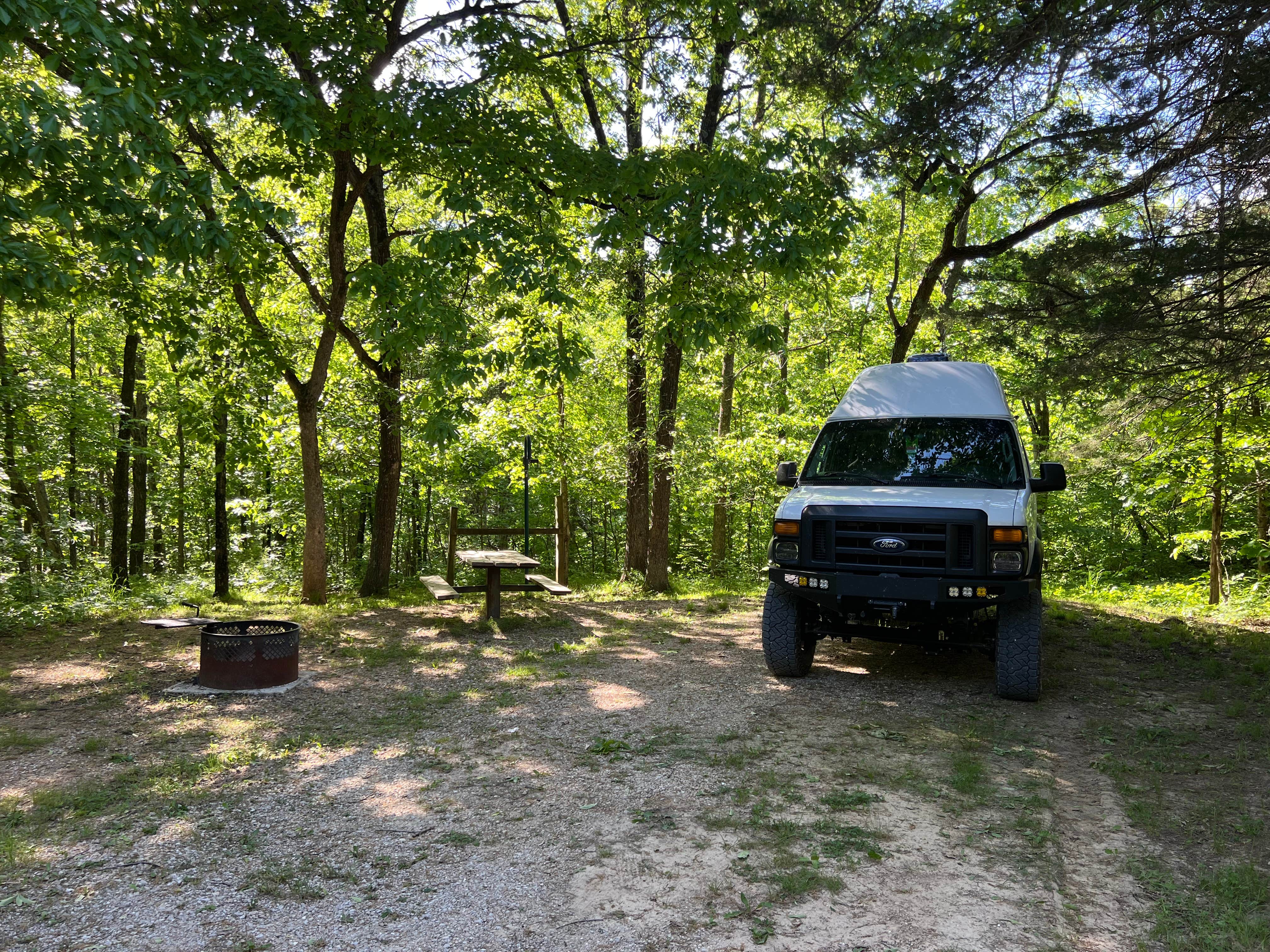Meghan B.'s photo of rv camping at Dry Fork Recreation Area near New Bloomfield, MO