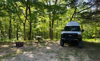 Meghan B.'s photo of rv camping at Dry Fork Recreation Area near Ashland, MO