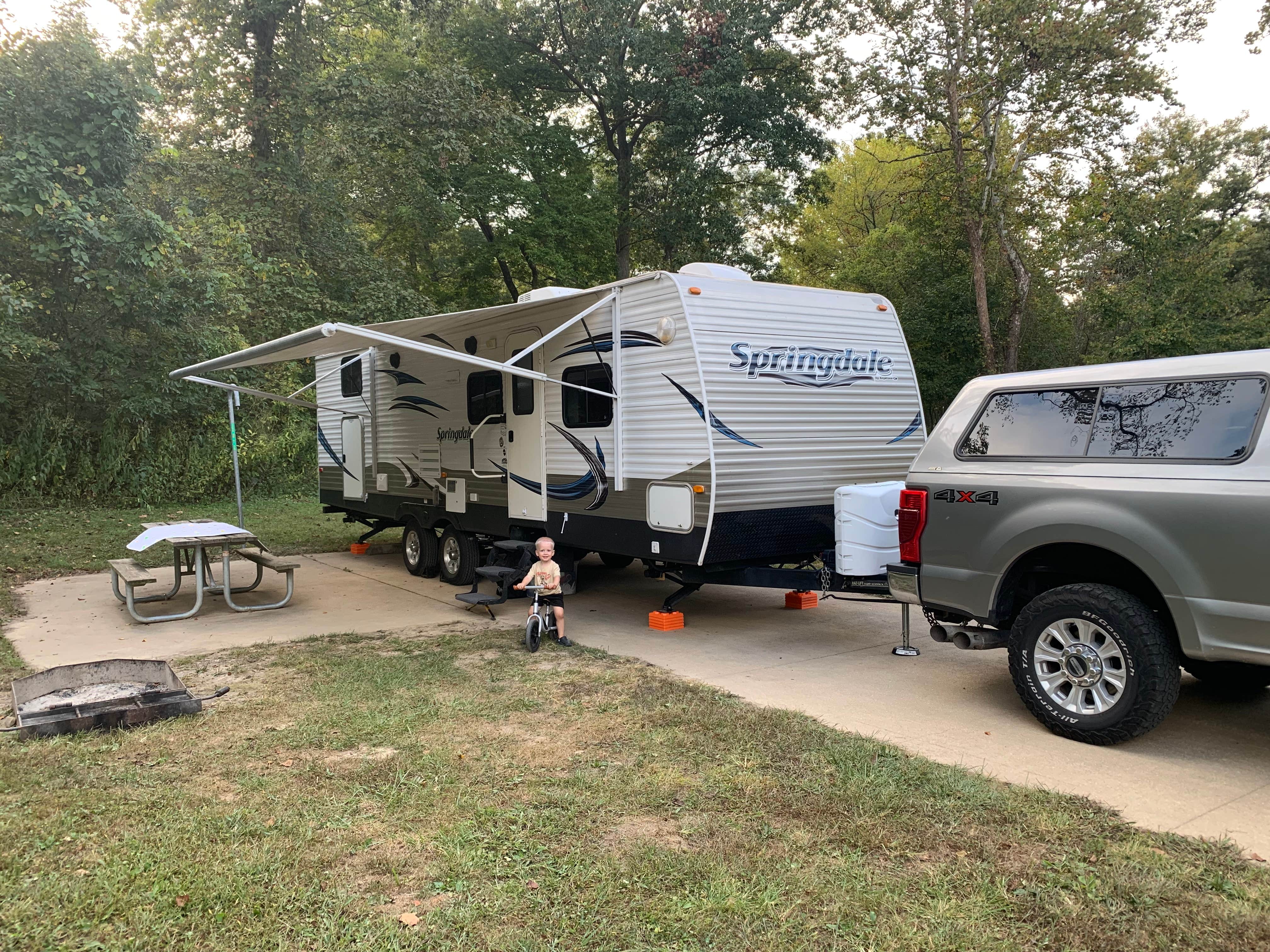 Katie H.'s photo of rv camping at Onondaga Cave State Park Campground near Stanton, MO