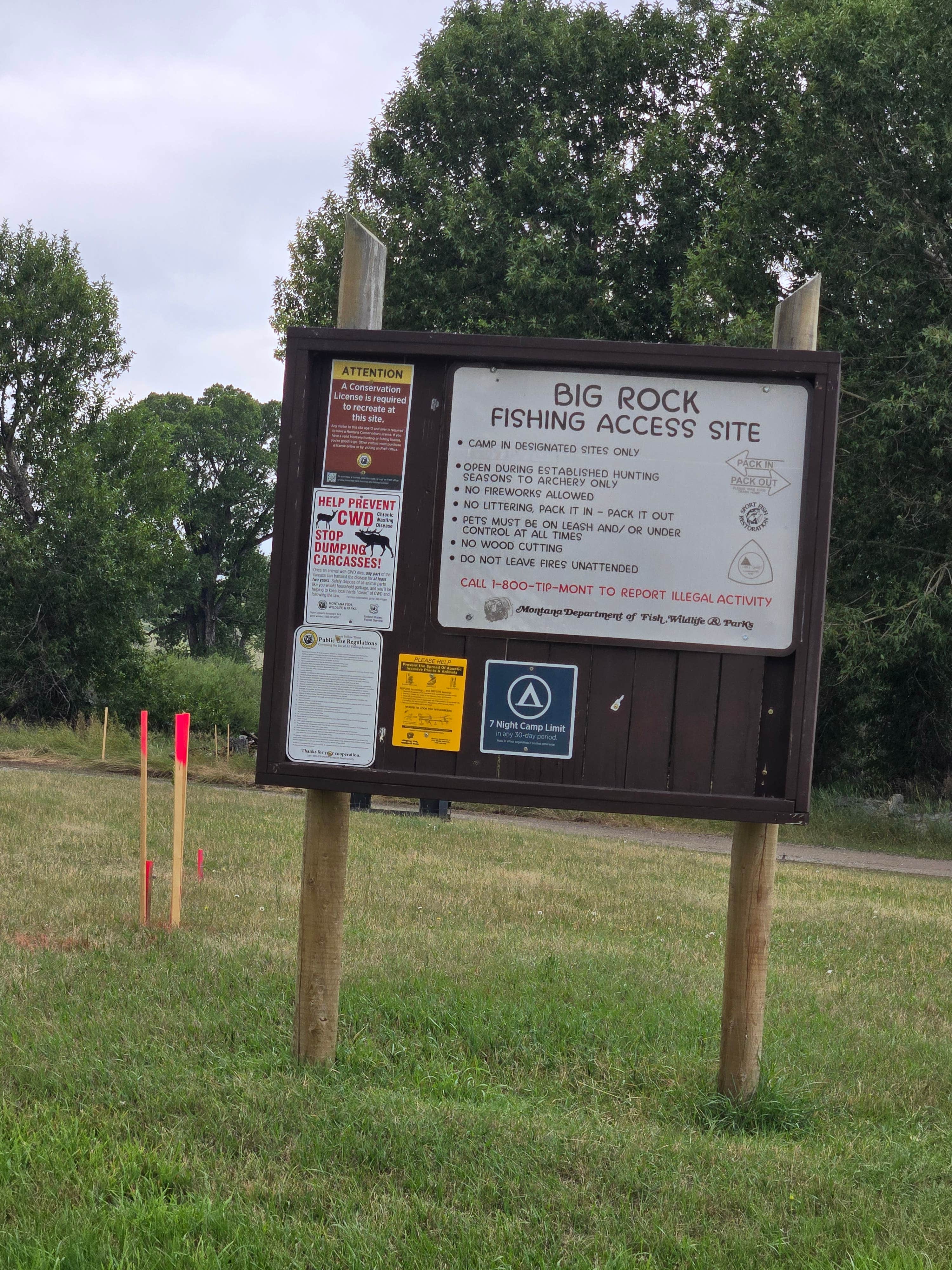 Camper-submitted photo at Big Rock near Greycliff, MT