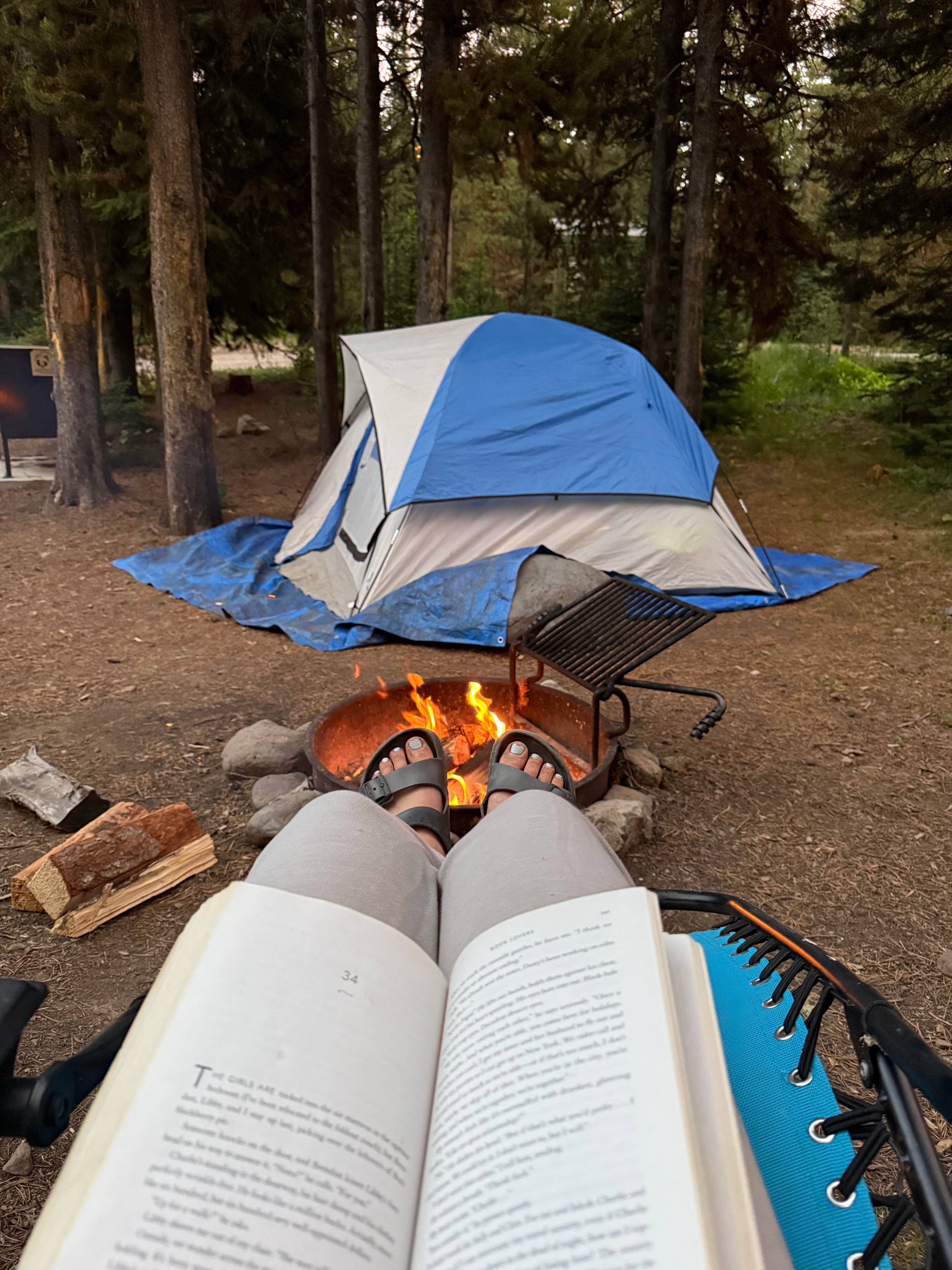 abbey B.'s photo of tent camping at Blackmore Campground near Emigrant, MT