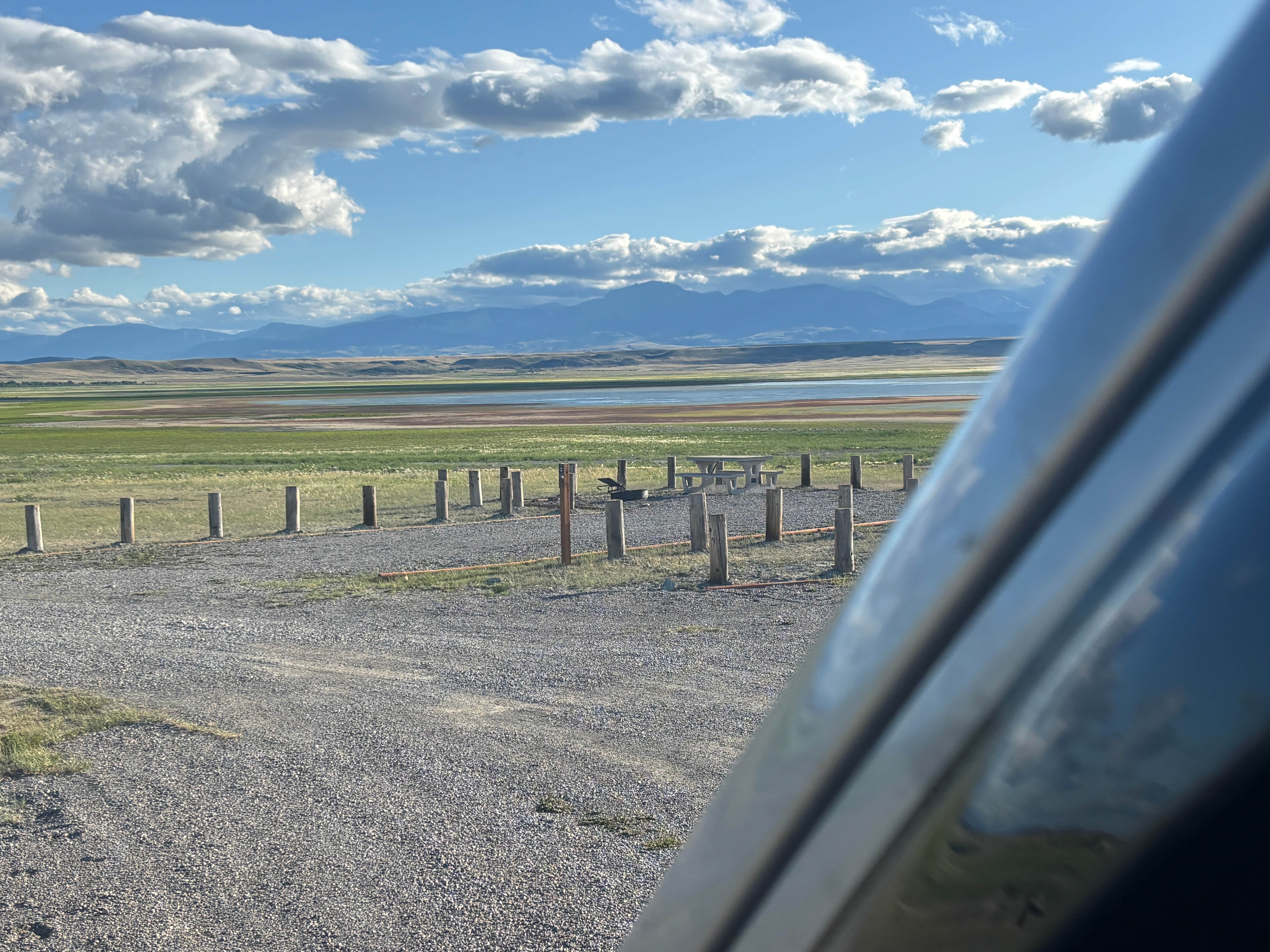 Jeff P.'s photo of a dispersed camping area at Bynum Reservoir near Bynum, MT