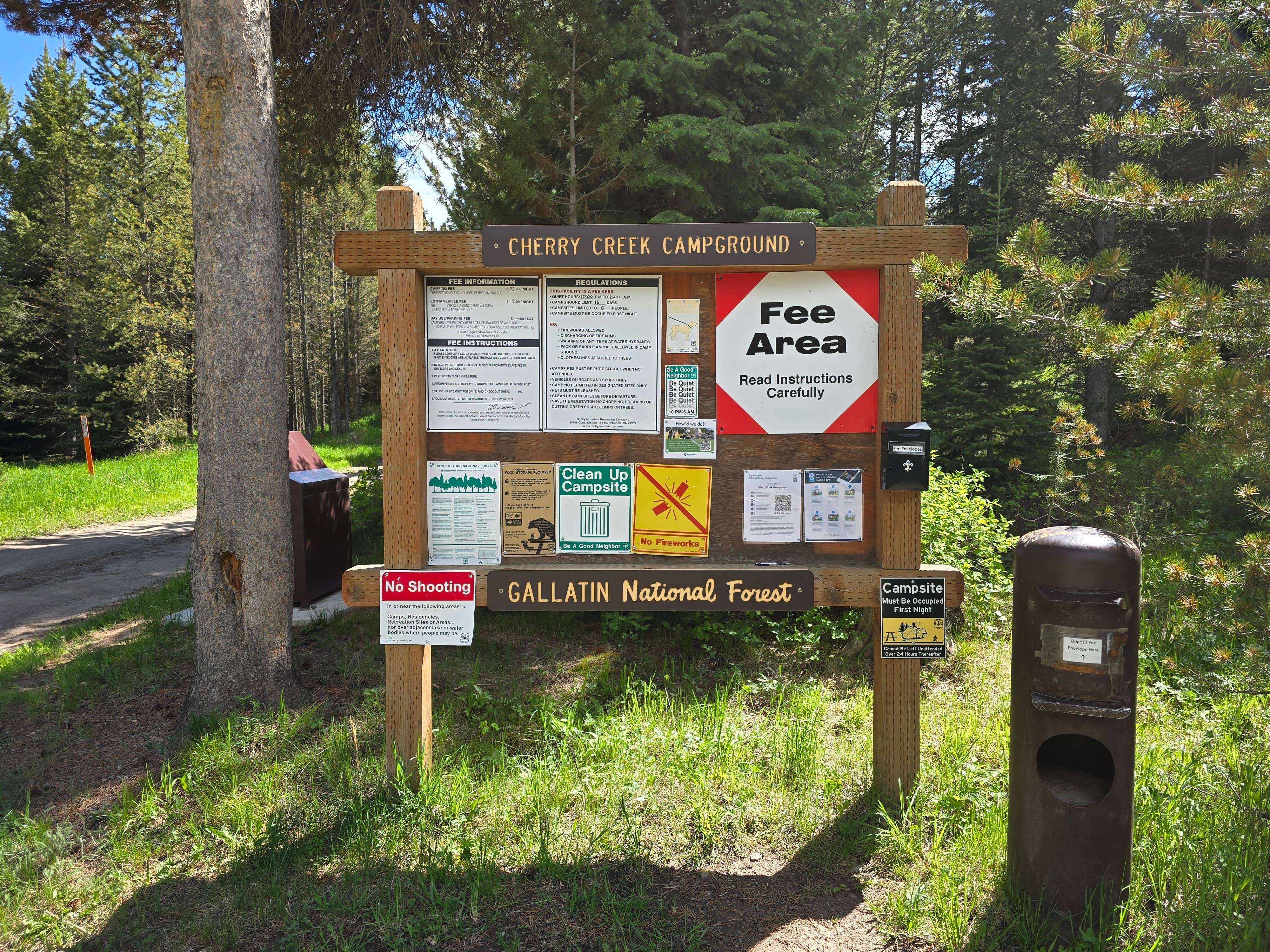 Camper-submitted photo at Cherry Creek Campground near West Yellowstone, MT