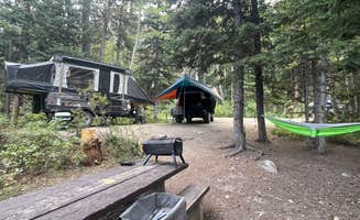 Brodie B.'s photo of glamping accommodations at Emerald Lake Campground near Silver Gate, MT