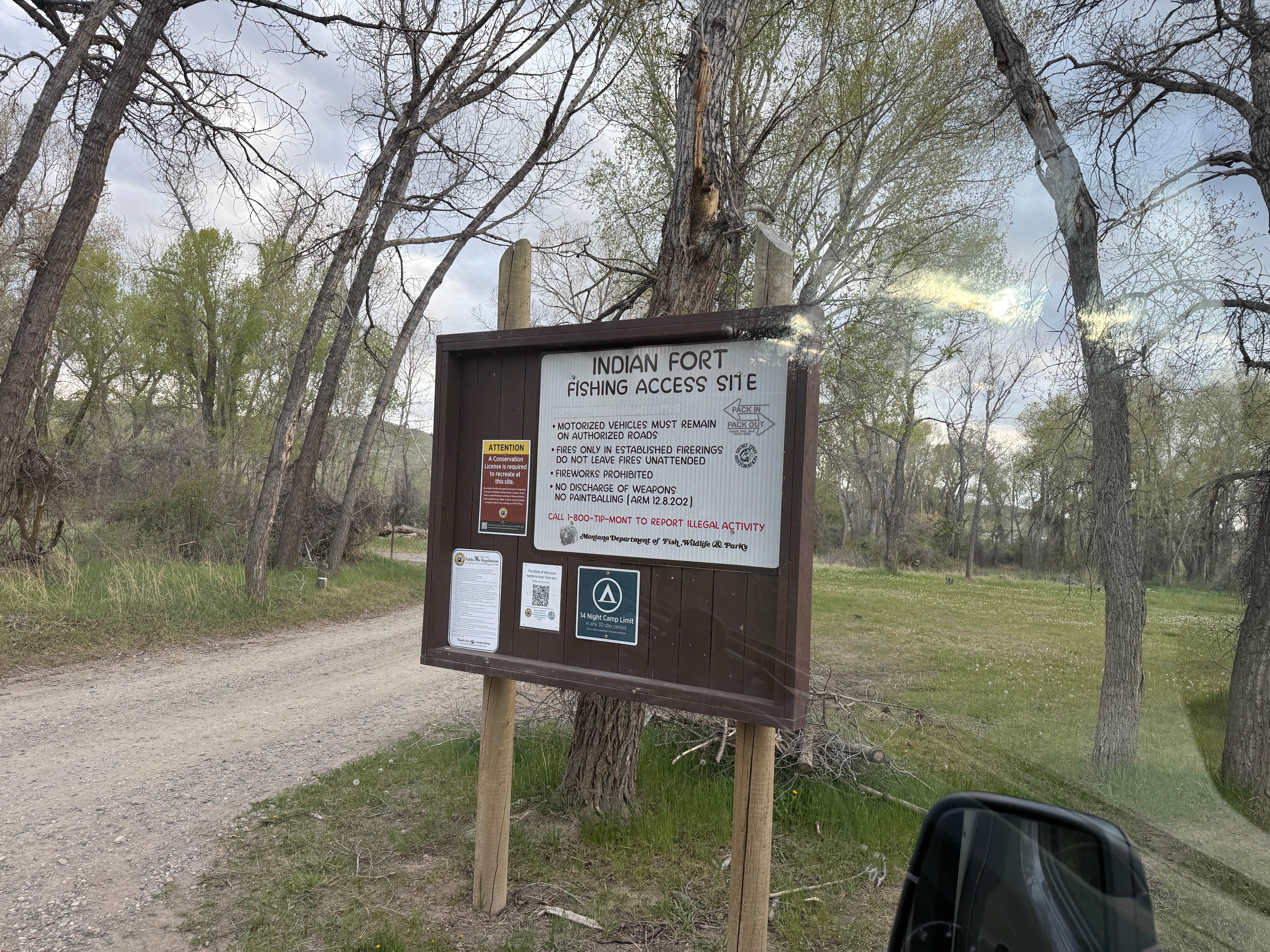 Camper-submitted photo at Indian Fort Montana FWP near Greycliff, MT