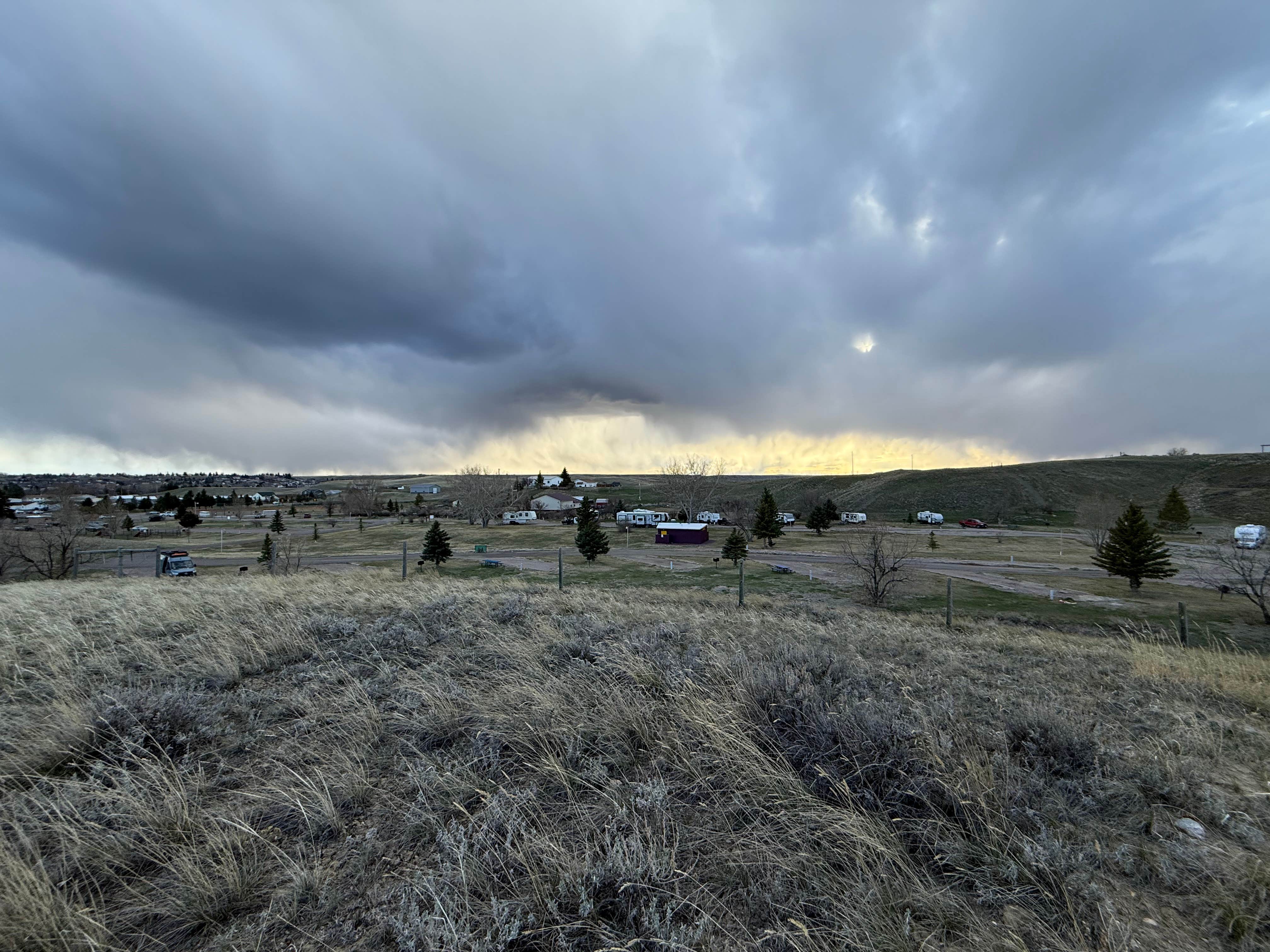 Camper-submitted photo at Lake Shel-oole Campground near Sweet Grass, MT
