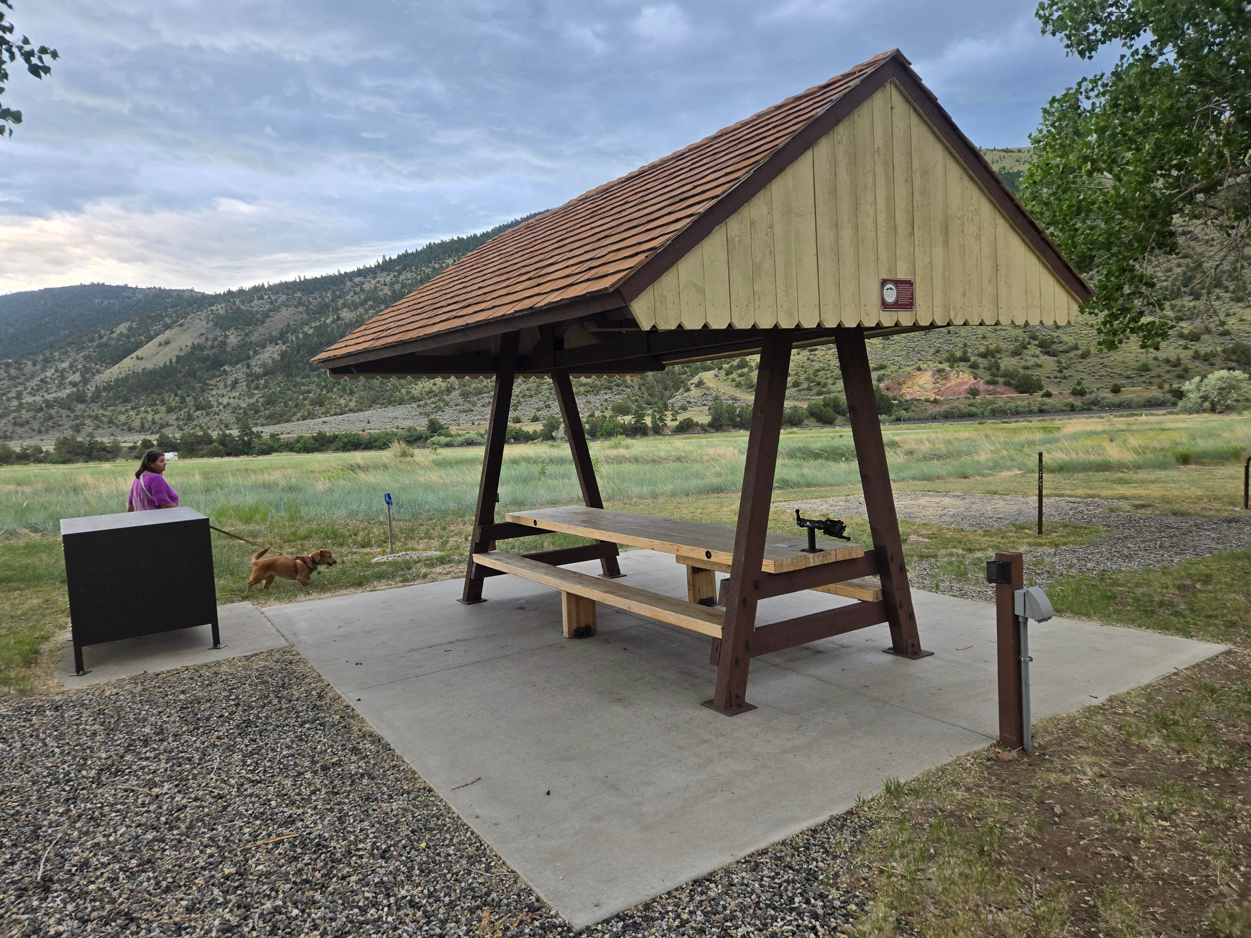 mark F.'s photo of camping with pets at Lewis & Clark Caverns State Park — Lewis and Clark Caverns State Park near Butte, MT